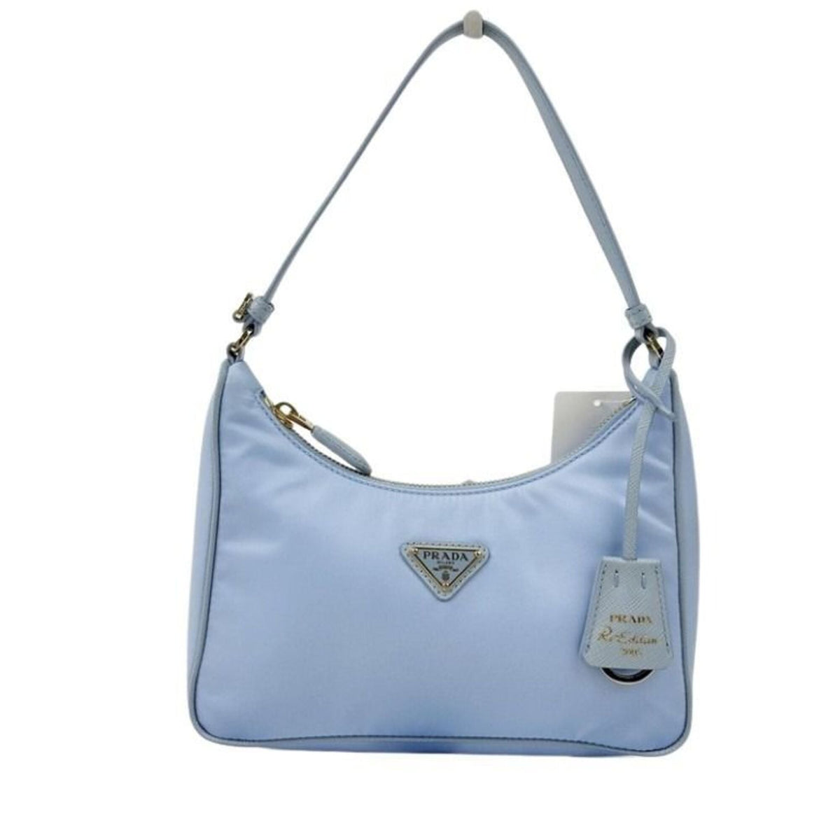 Prada Blue Nylon Handbag (Pre-Owned)