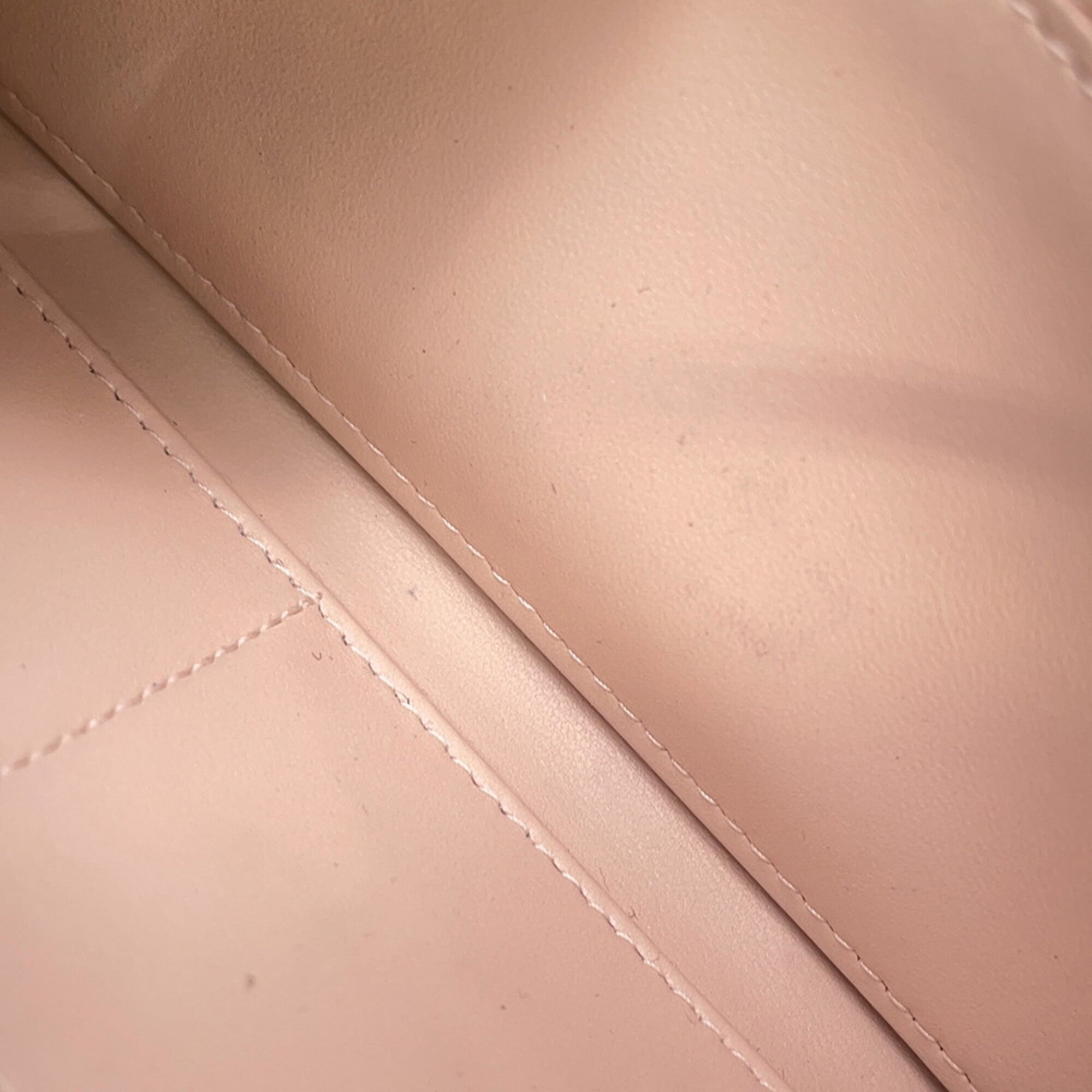 Christian Dior Pink Leather Long Wallet (Bi-Fold) (Pre-Owned)