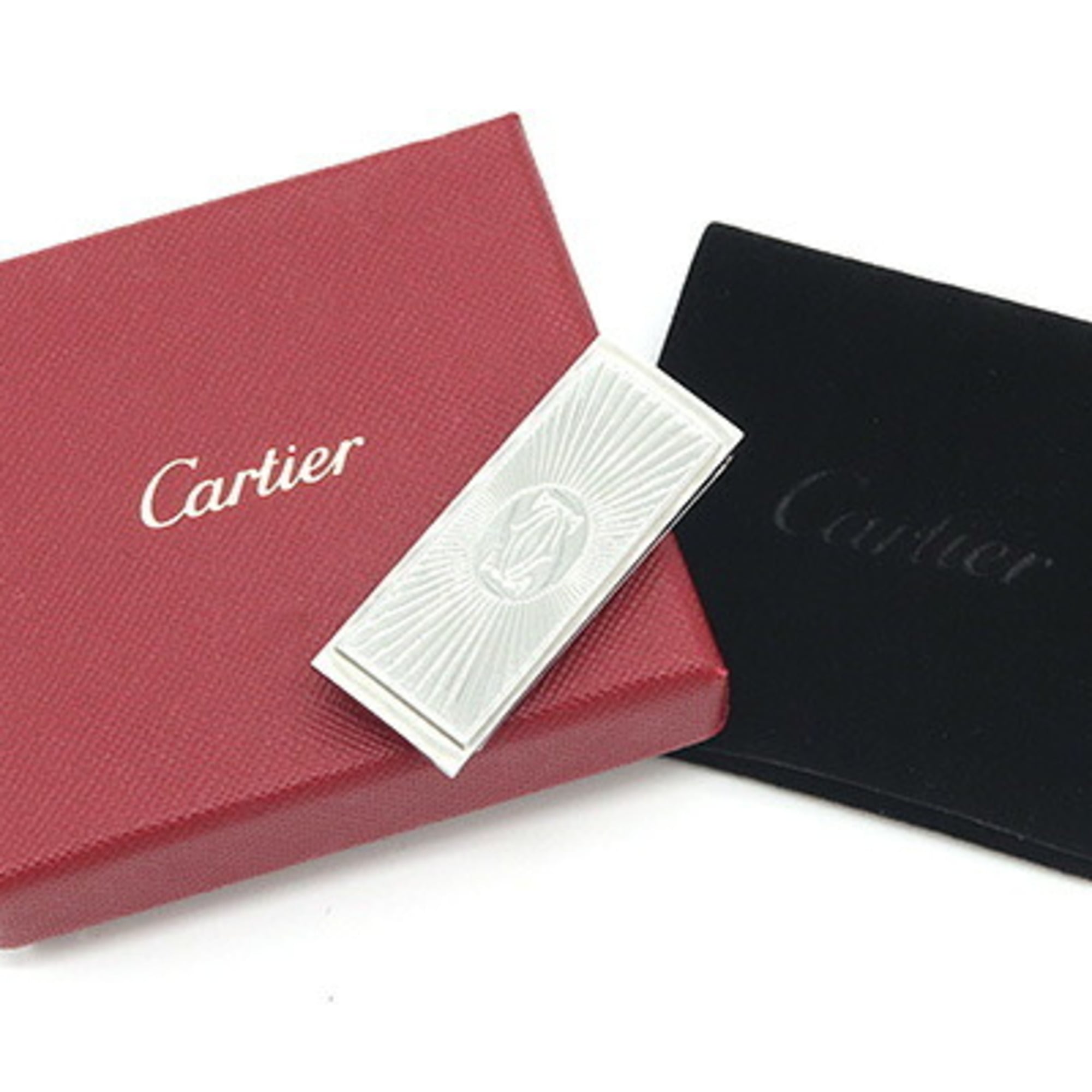 Cartier C De Cartier Silver Metal Money Clip (Pre-Owned)