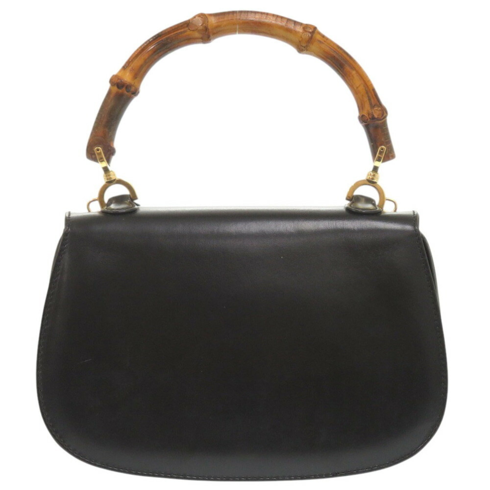Gucci Black Leather Handbag (Pre-Owned)