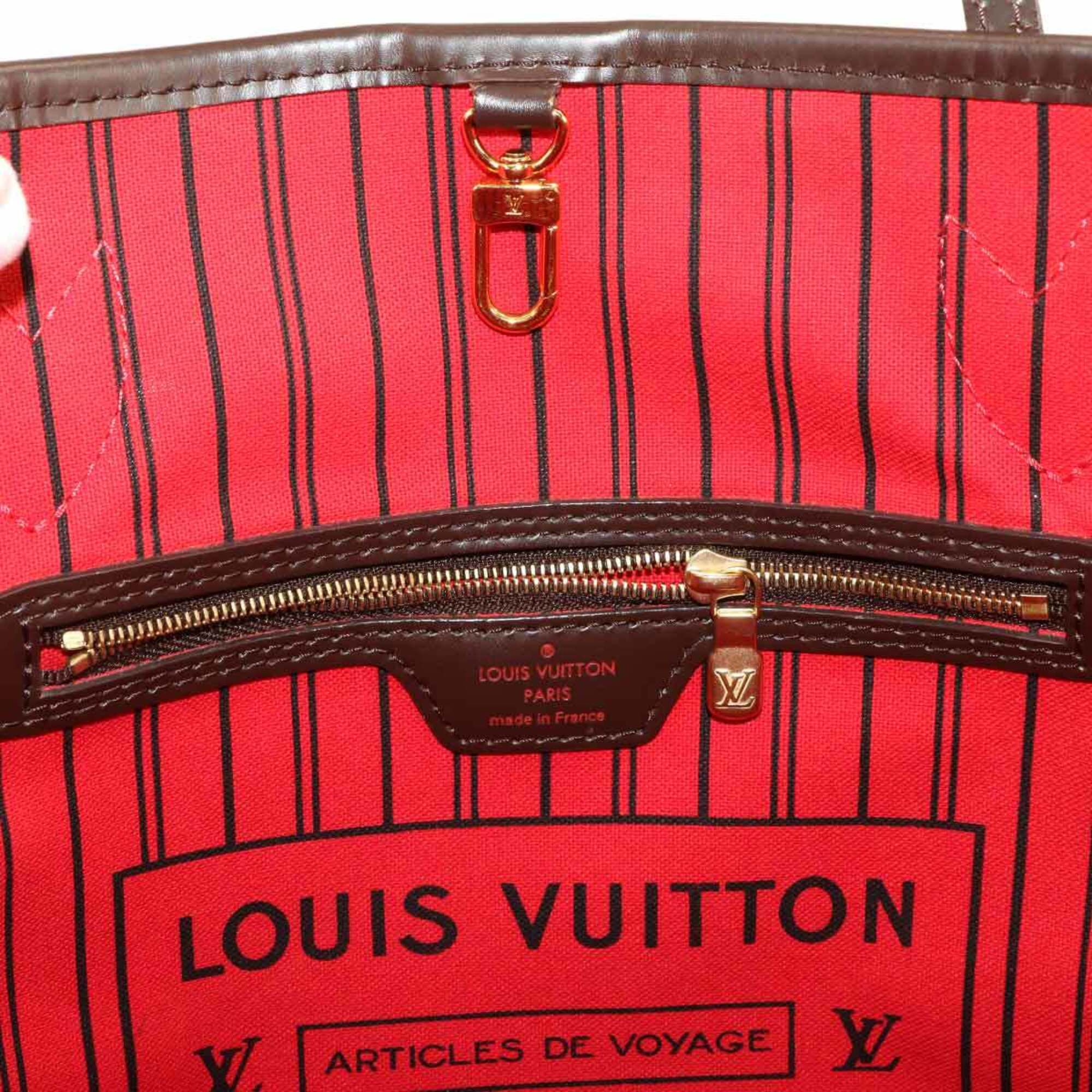 Louis Vuitton Brown Damier Canvas Ebene Damier Canvas Handbag Pouch Tote Bag (Pre-Owned)