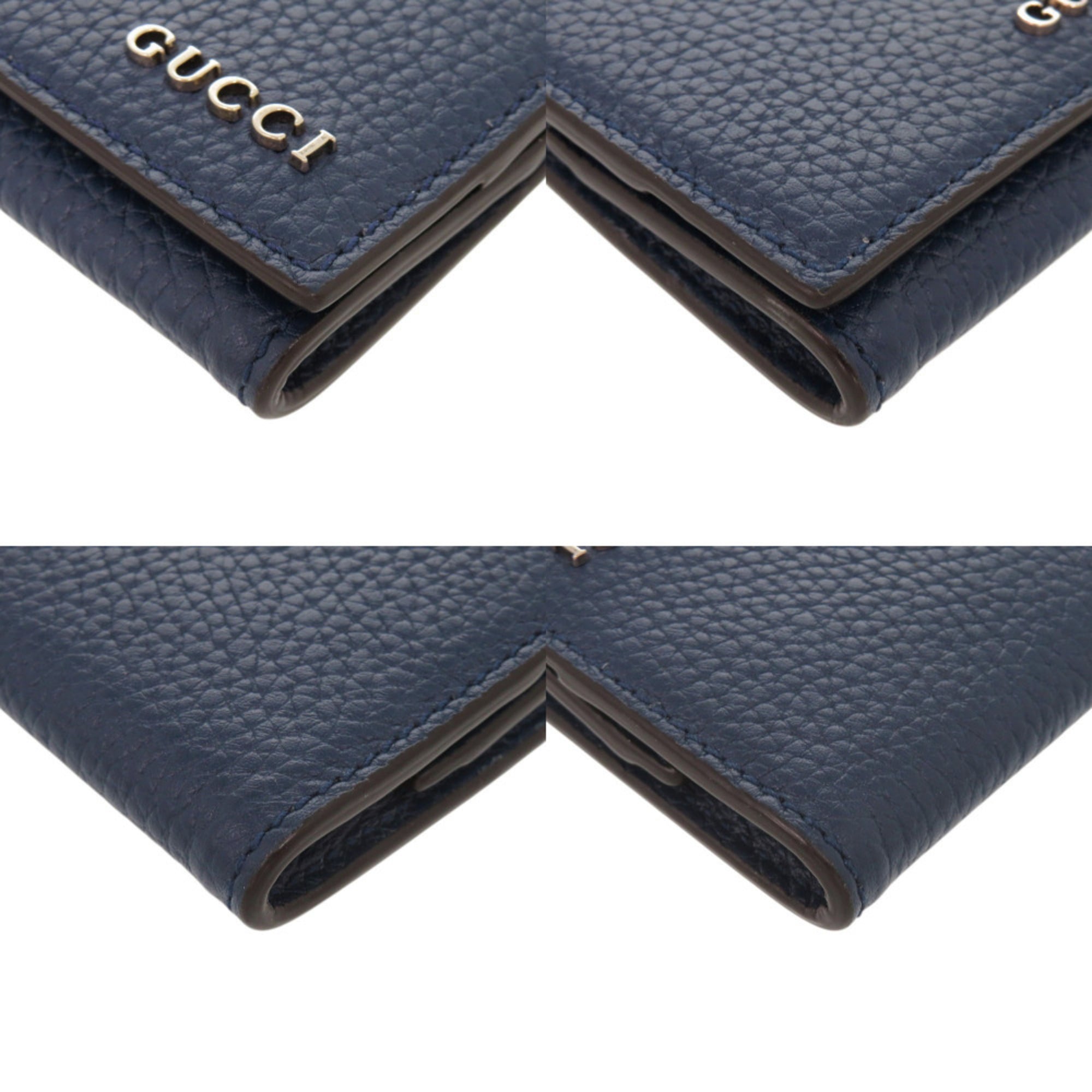 Gucci Blue Leather Coin Purse/Coin Case (Pre-Owned)