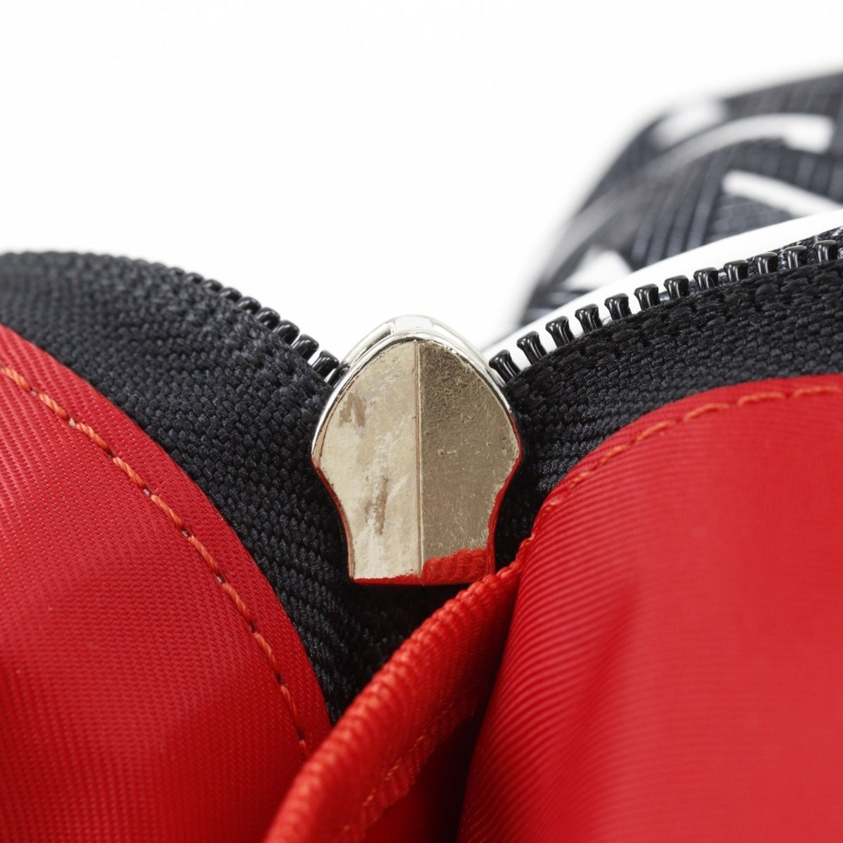 Christian Louboutin Black Red Color Nylon Backpack (Pre-Owned)