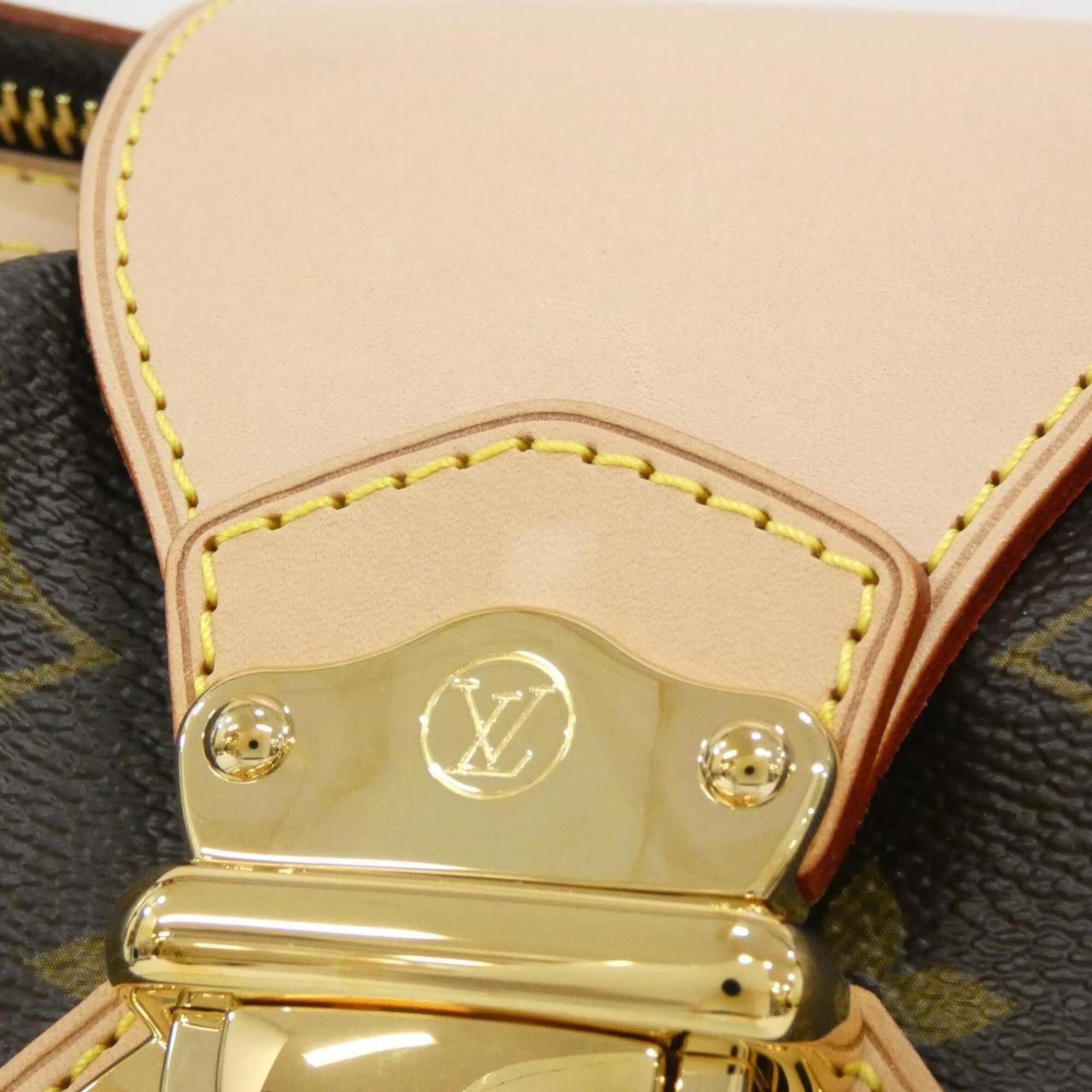 Louis Vuitton Marron Coated Canvas Shoulder Bag (Pre-Owned)