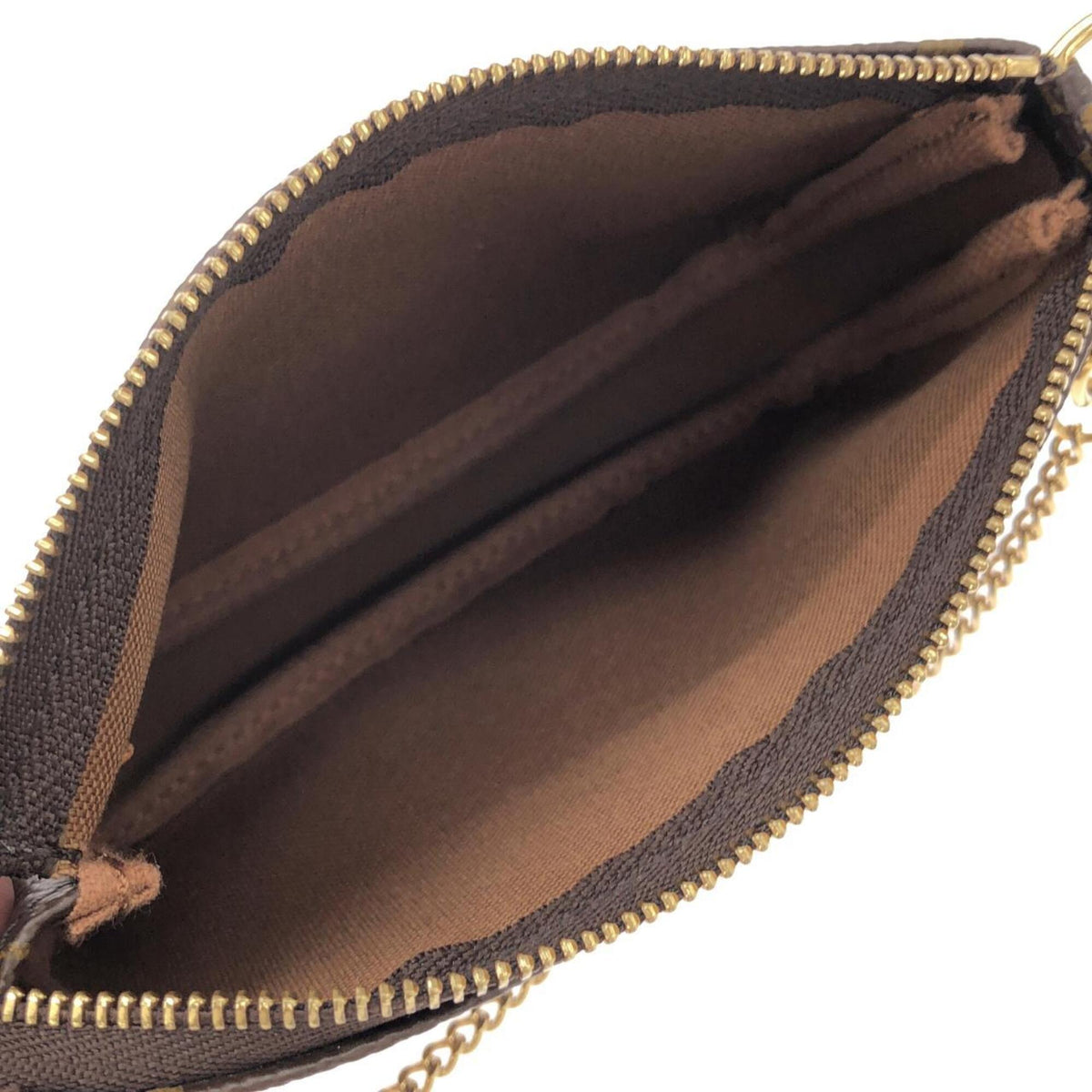 Louis Vuitton Brown Coated Canvas Pochette Pouch (Pre-Owned)
