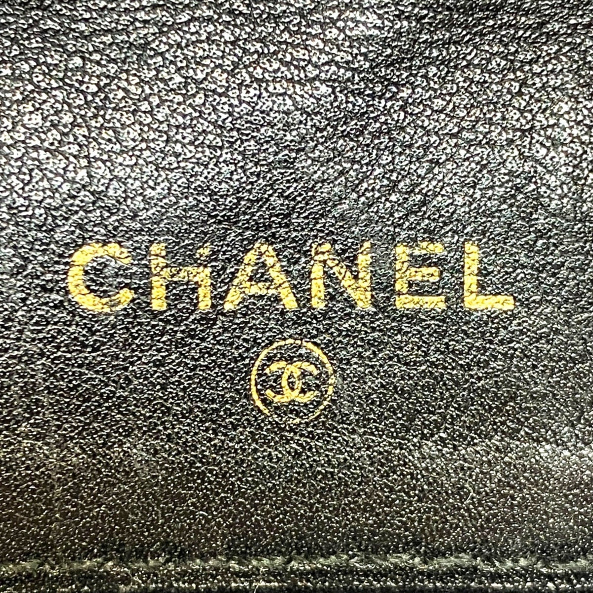 Chanel Bicolor Black Leather Bill Wallet (Bi-Fold) (Pre-Owned)