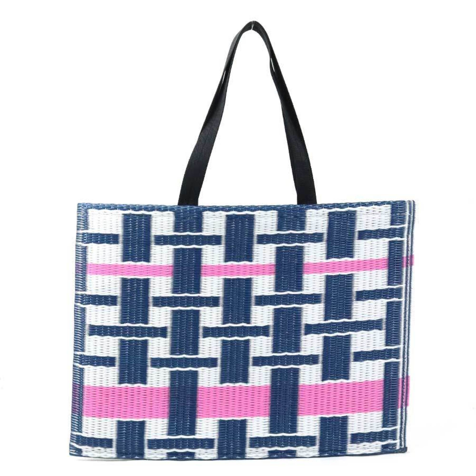 Marni Navy Pink White Pvc Handbag (Pre-Owned)