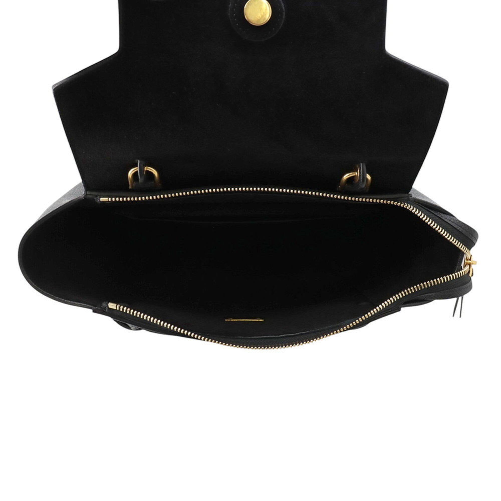 Celine Black Leather Handbag Shoulder Bag (Pre-Owned)