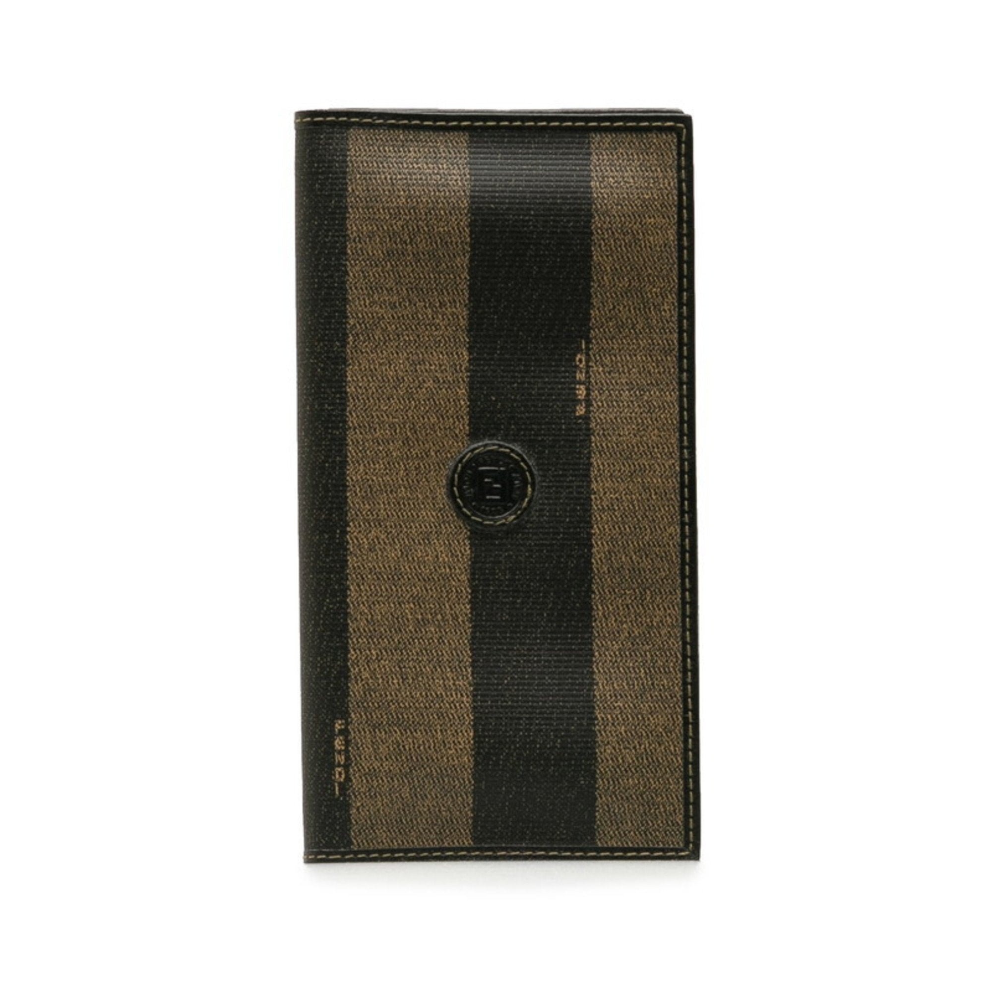 Fendi Black Khaki Pvc Leather Wallet (Bi-Fold) (Pre-Owned)