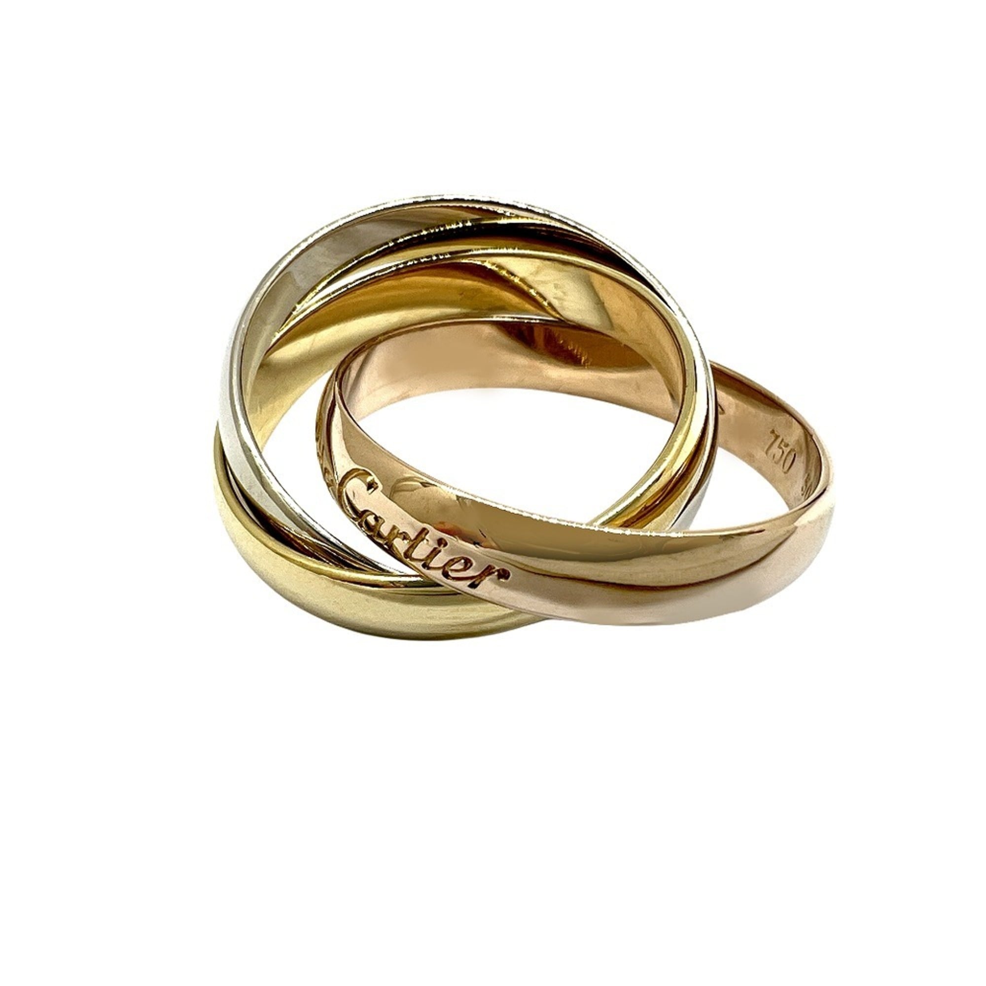 Cartier Pink Gold White Gold Yellow Gold Yellow Gold (18K) Pink Gold (18K) White Gold (18K) Band Ring (Pre-Owned)