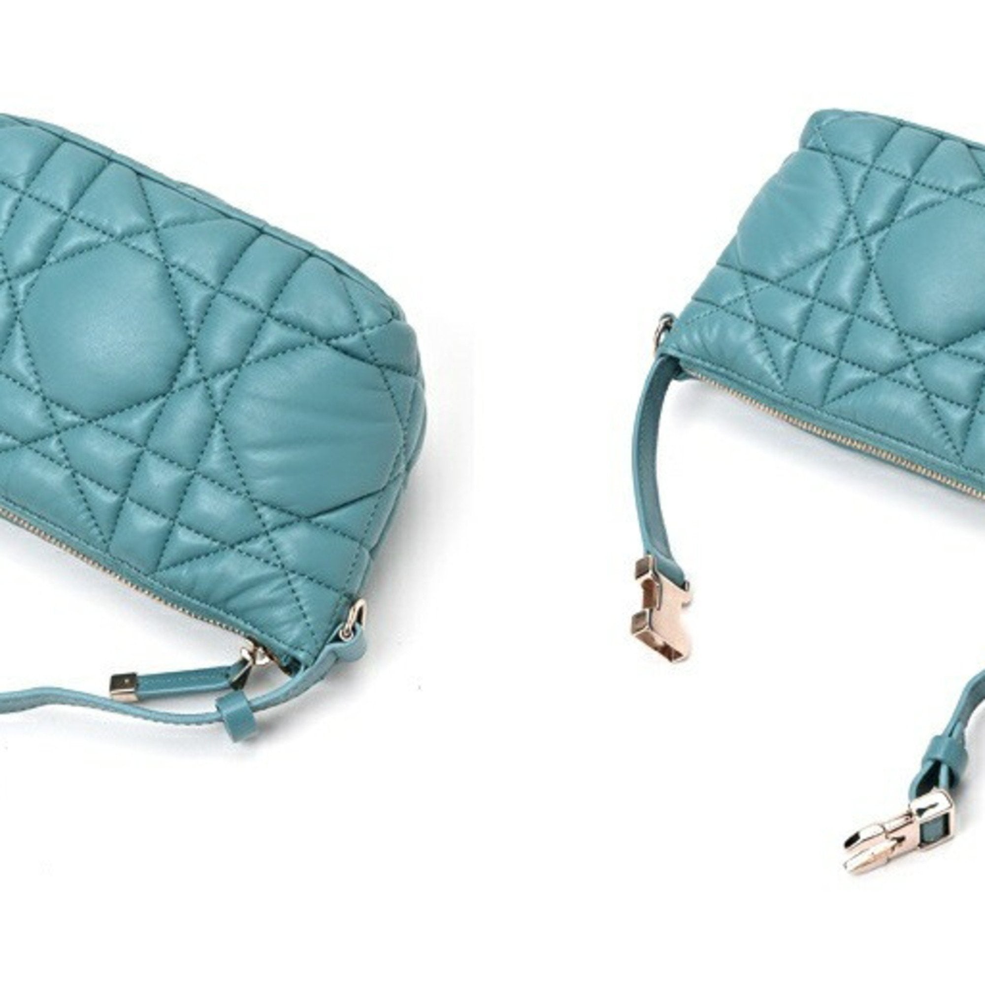 Christian Dior Blue Leather Handbag (Pre-Owned)