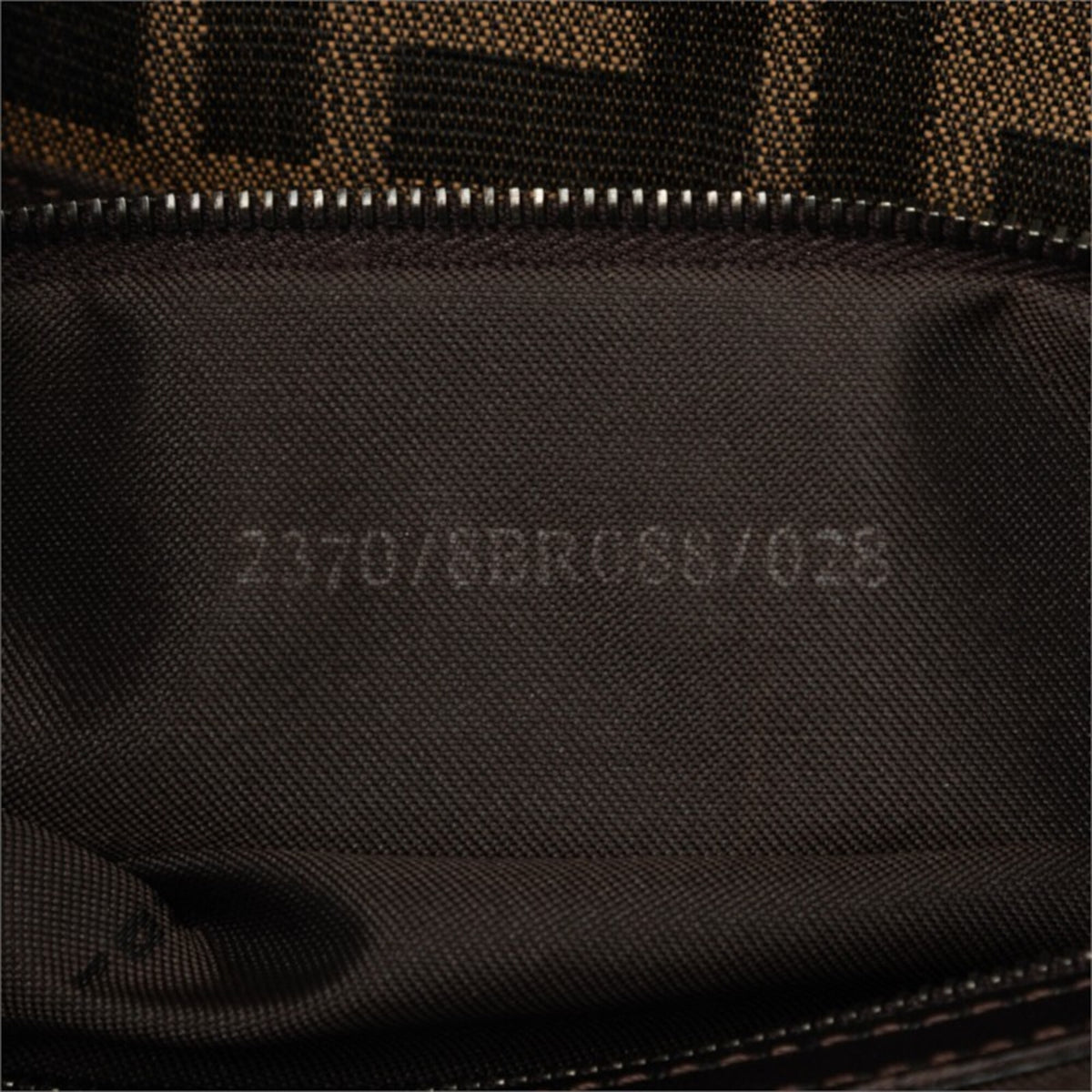 Fendi Zucca Brown Canvas Leather Shoulder Bag Tote Bag (Pre-Owned)