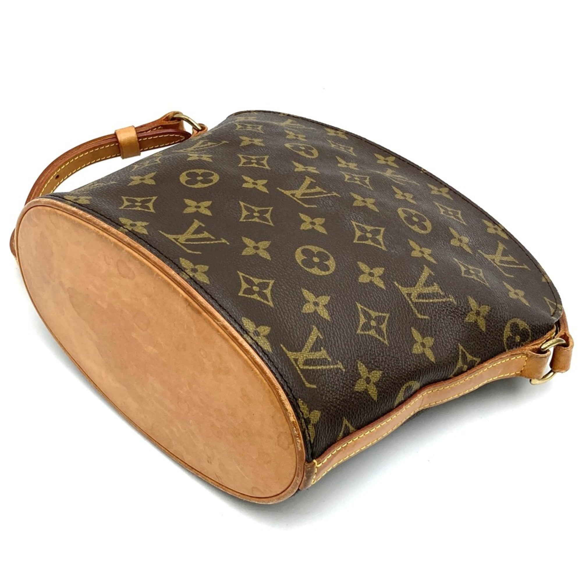 Louis Vuitton Brown Monogram Canvas Shoulder Bag (Pre-Owned)