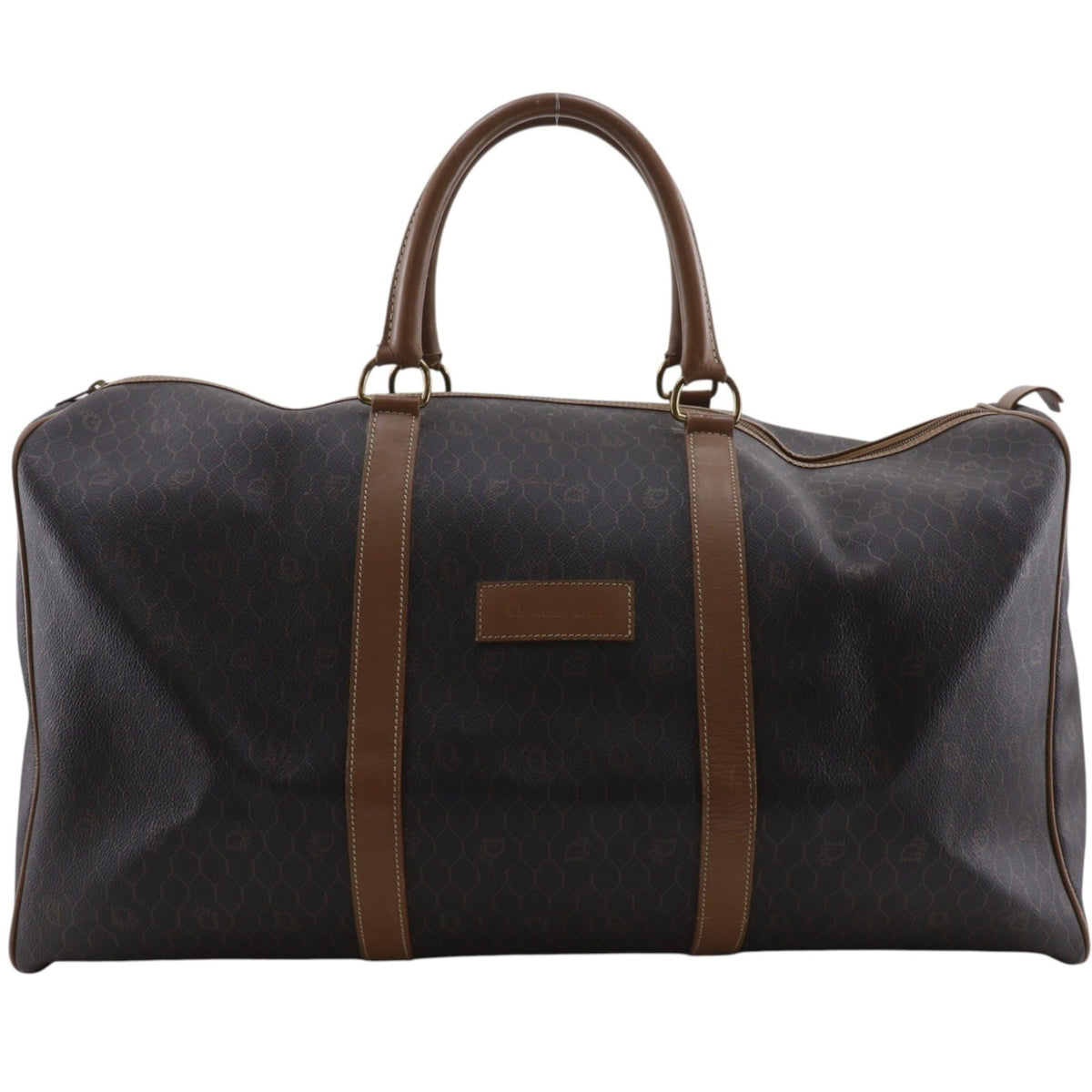 Christian Dior Brown Pvc Boston Bag (Pre-Owned)