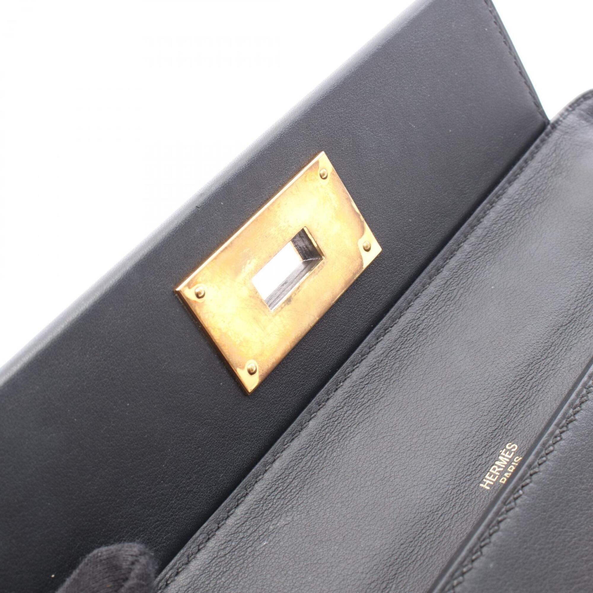 Hermes Black Togo Leather Swift Leather Handbag (Pre-Owned)