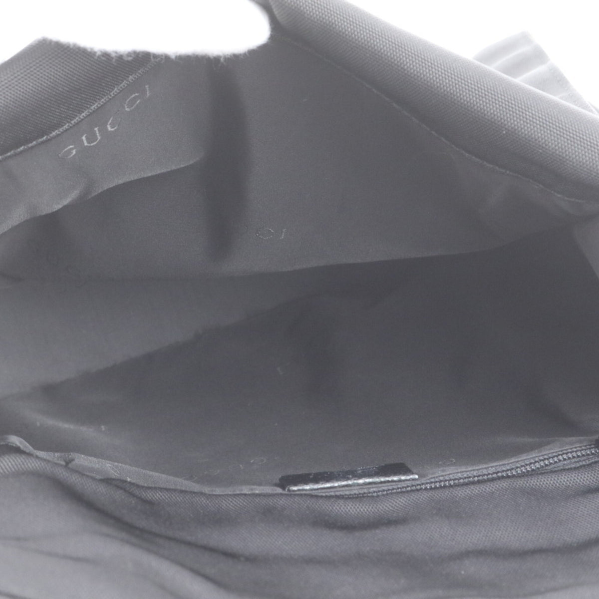 Gucci Black Leather Nylon Backpack Shoulder Bag (Pre-Owned)