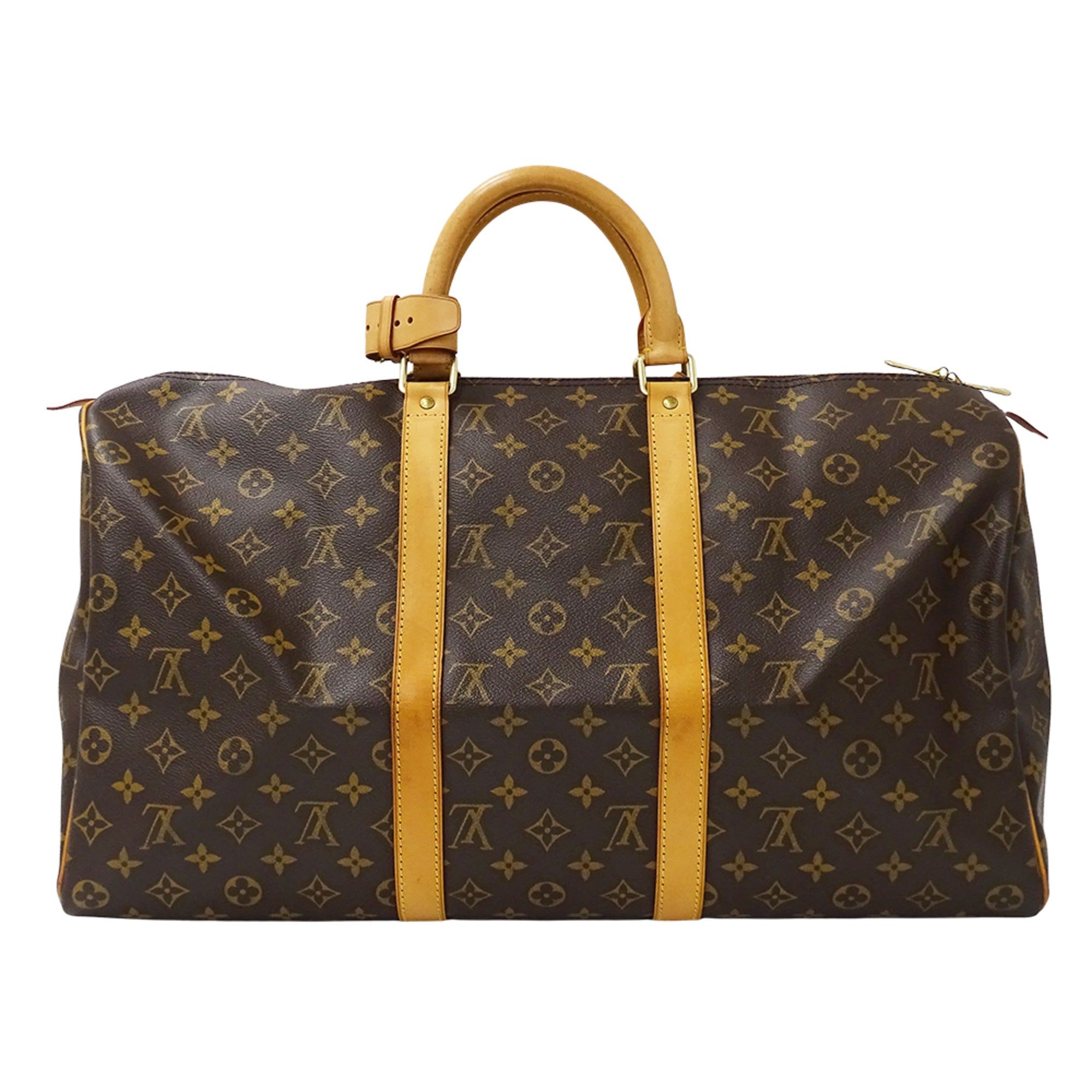 Louis Vuitton Brown Monogram Canvas Boston Bag Handbag (Pre-Owned)