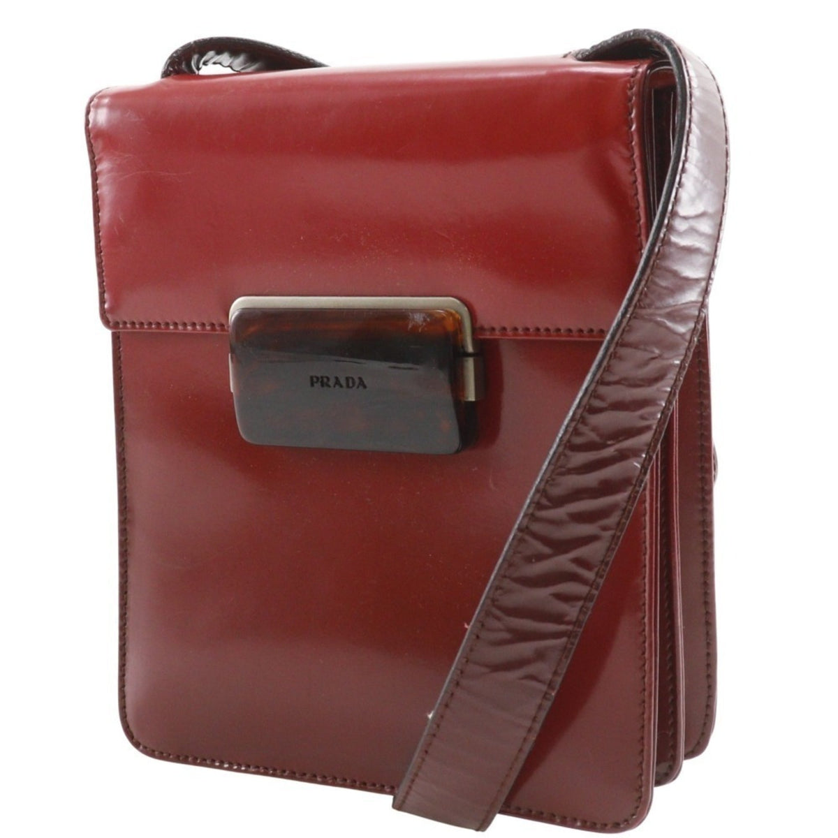 Prada Red Color Shoulder Bag (Pre-Owned)