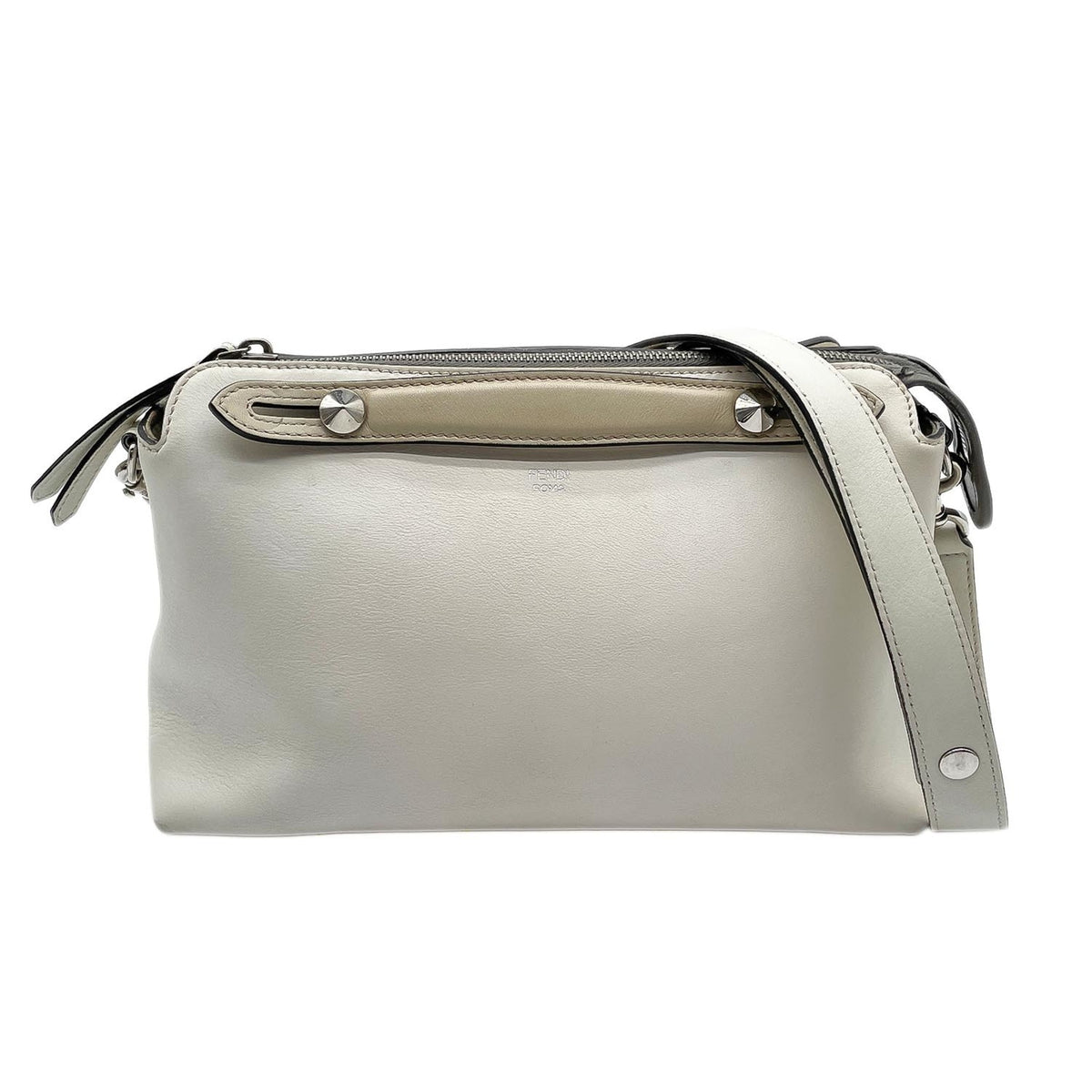 Fendi White Leather Handbag (Pre-Owned)