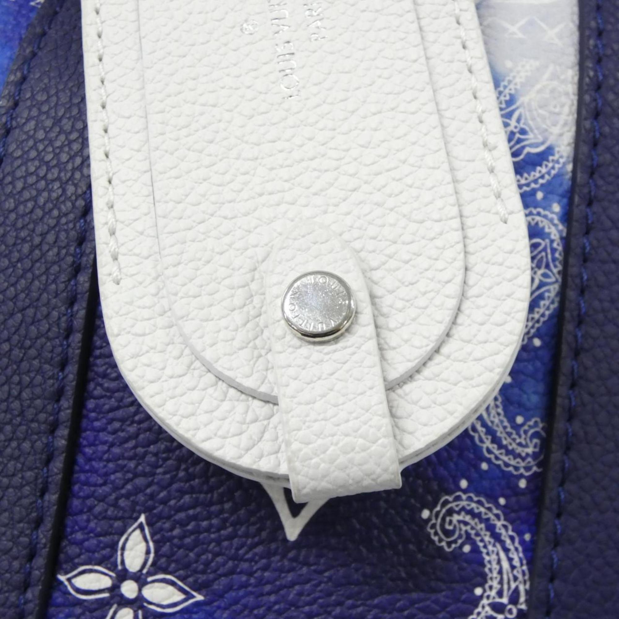 Louis Vuitton Blue Leather Shoulder Bag (Pre-Owned)