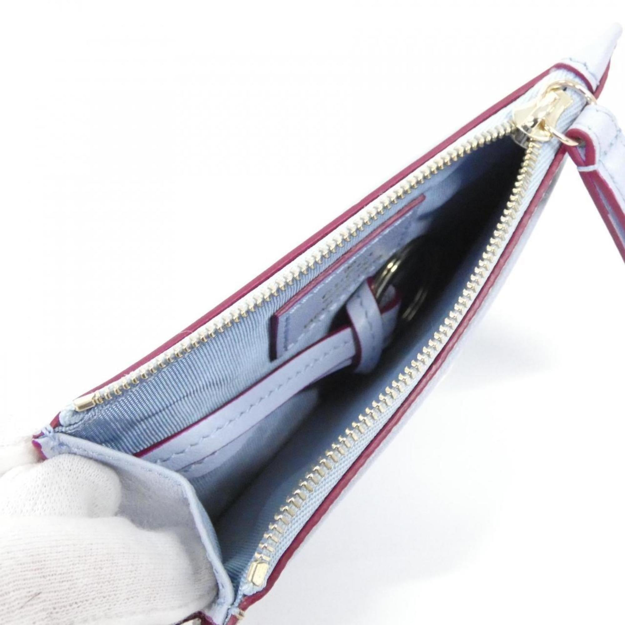Gucci Light Blue Gg Supreme Canvas Leather Coin Purse/Coin Case (Pre-Owned)