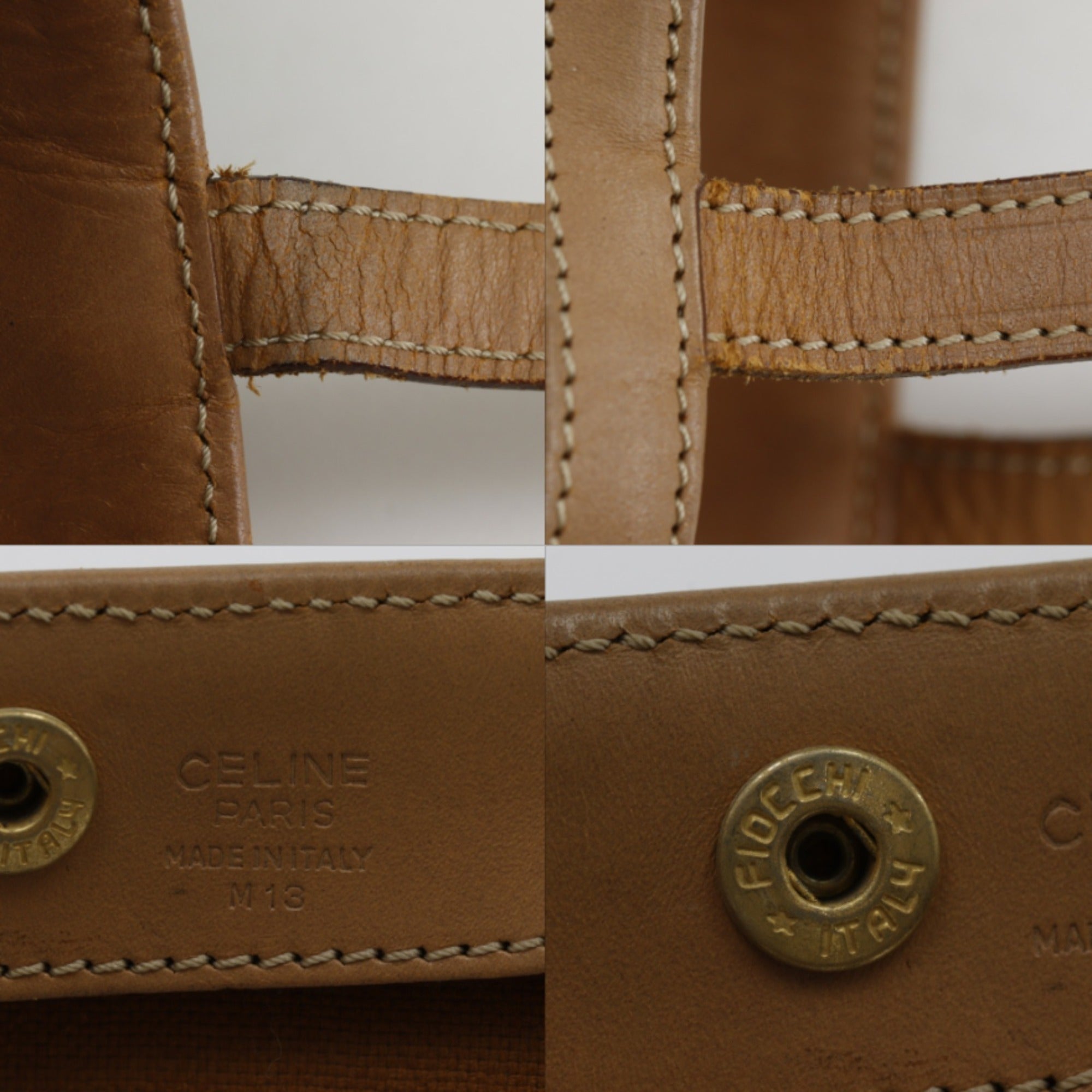 Celine Brown Pvc Tote Bag (Pre-Owned)