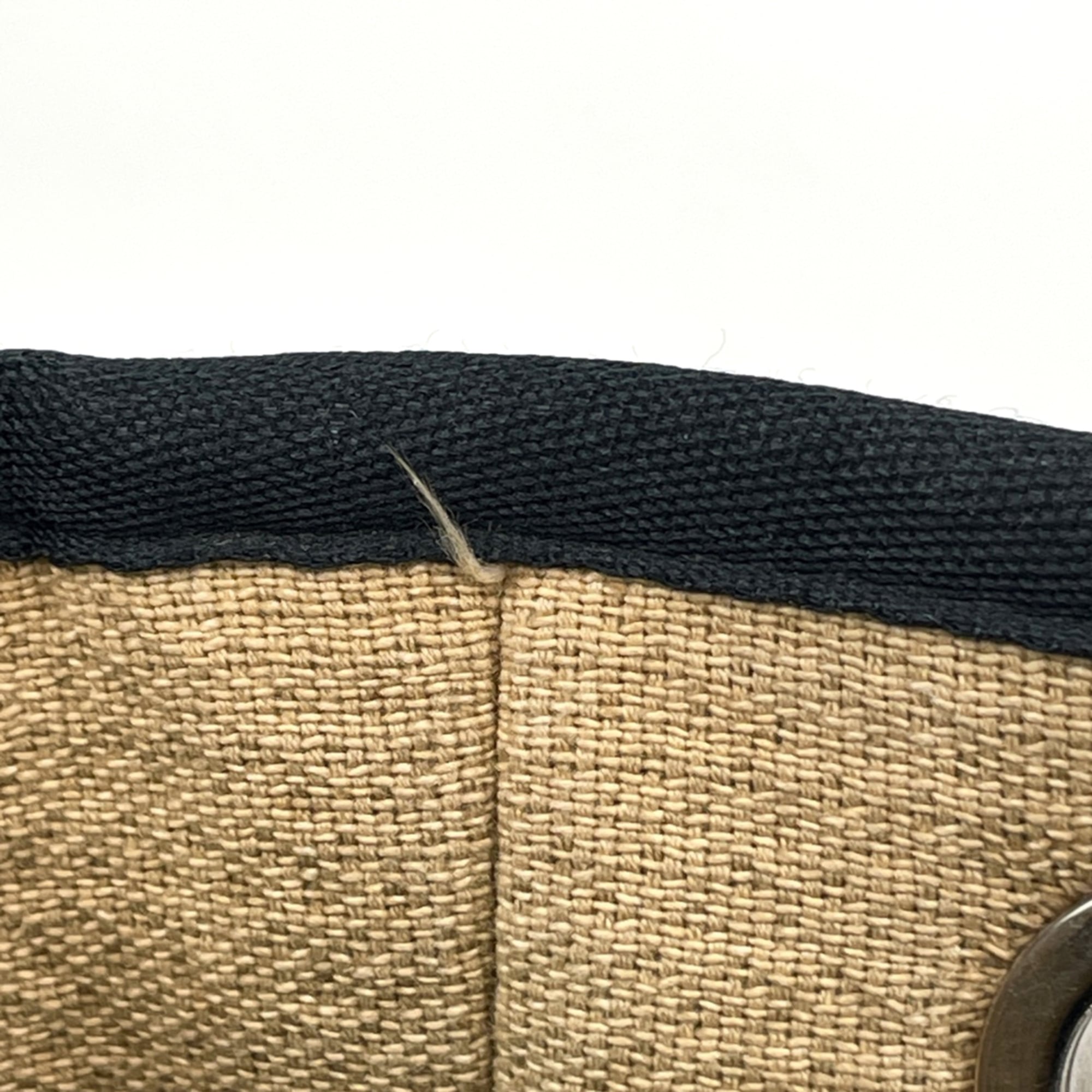 Chanel Beige Canvas Leather Tote Bag (Pre-Owned)