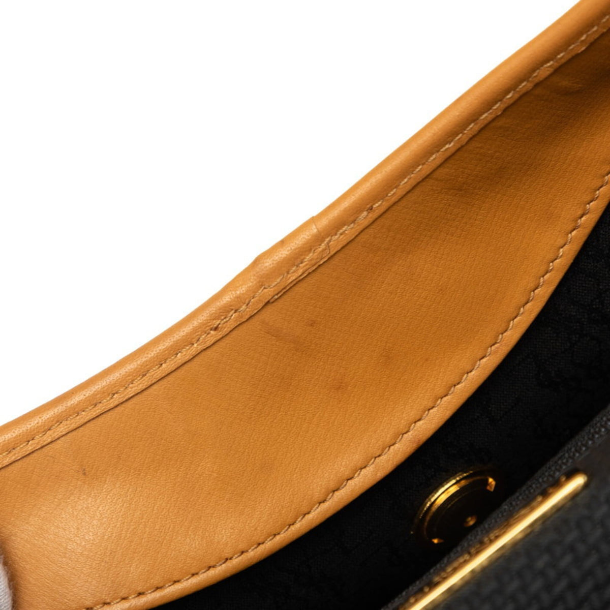 Saint Laurent Beige Black Pvc Leather Shoulder Bag (Pre-Owned)