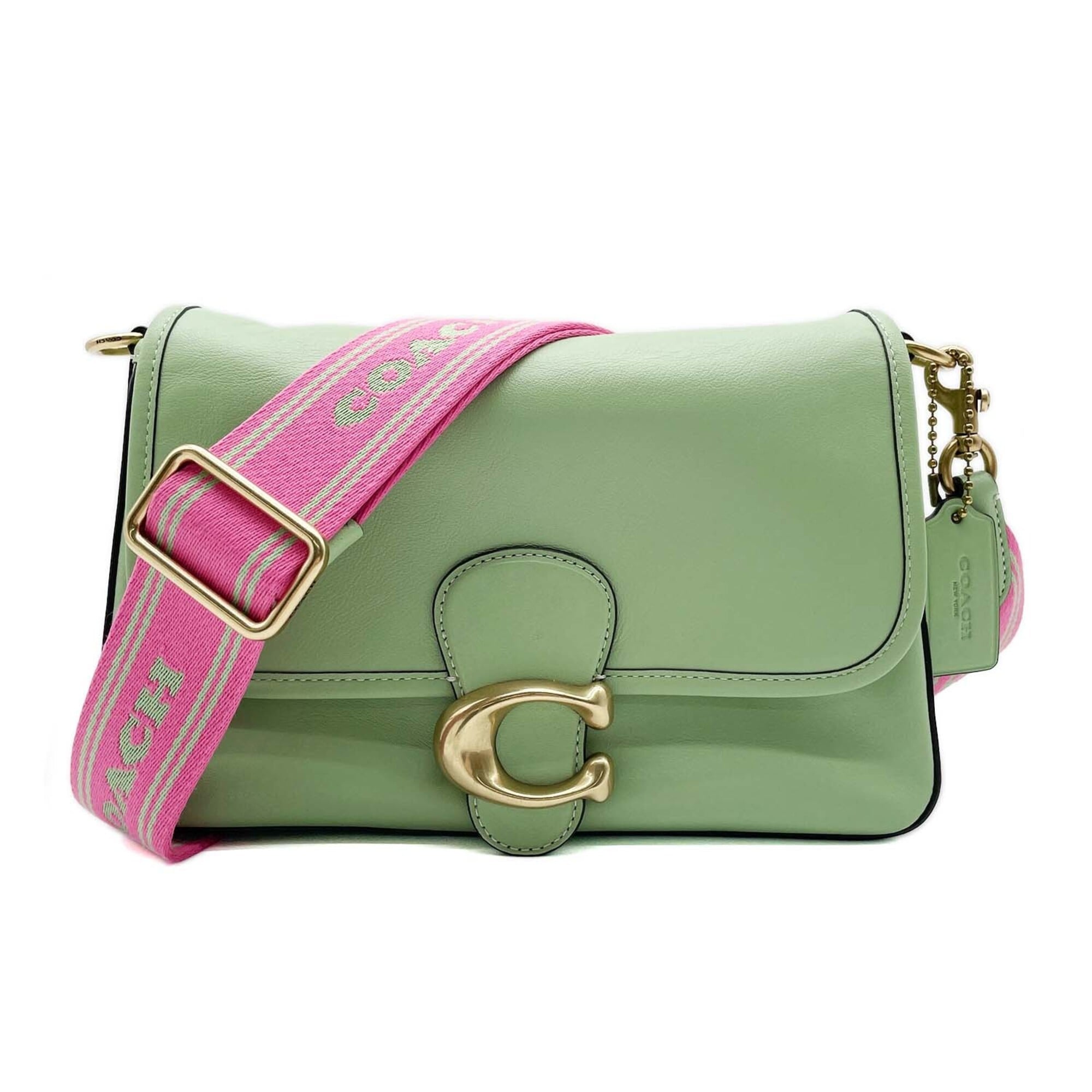 Coach Green Leather Shoulder Bag (Pre-Owned)