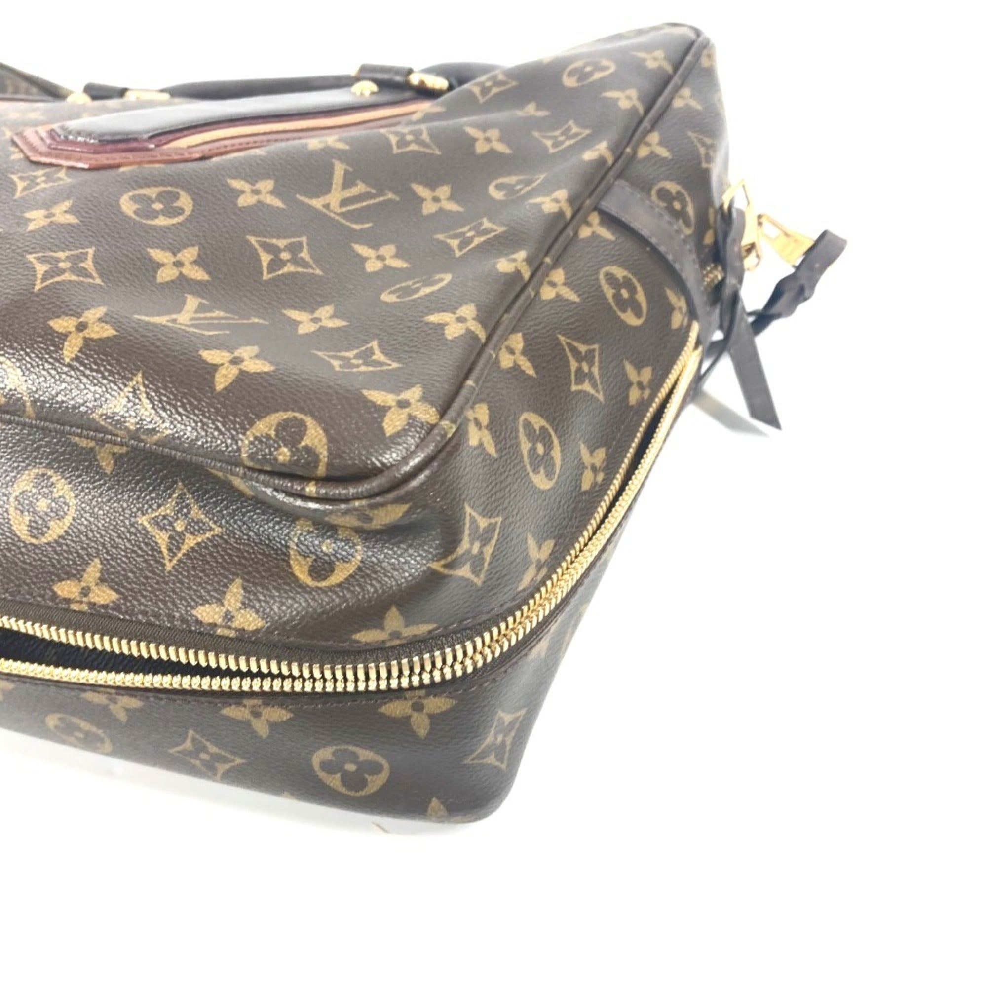 Louis Vuitton Monogram Brown Monogram Leather Briefcase (Pre-Owned)