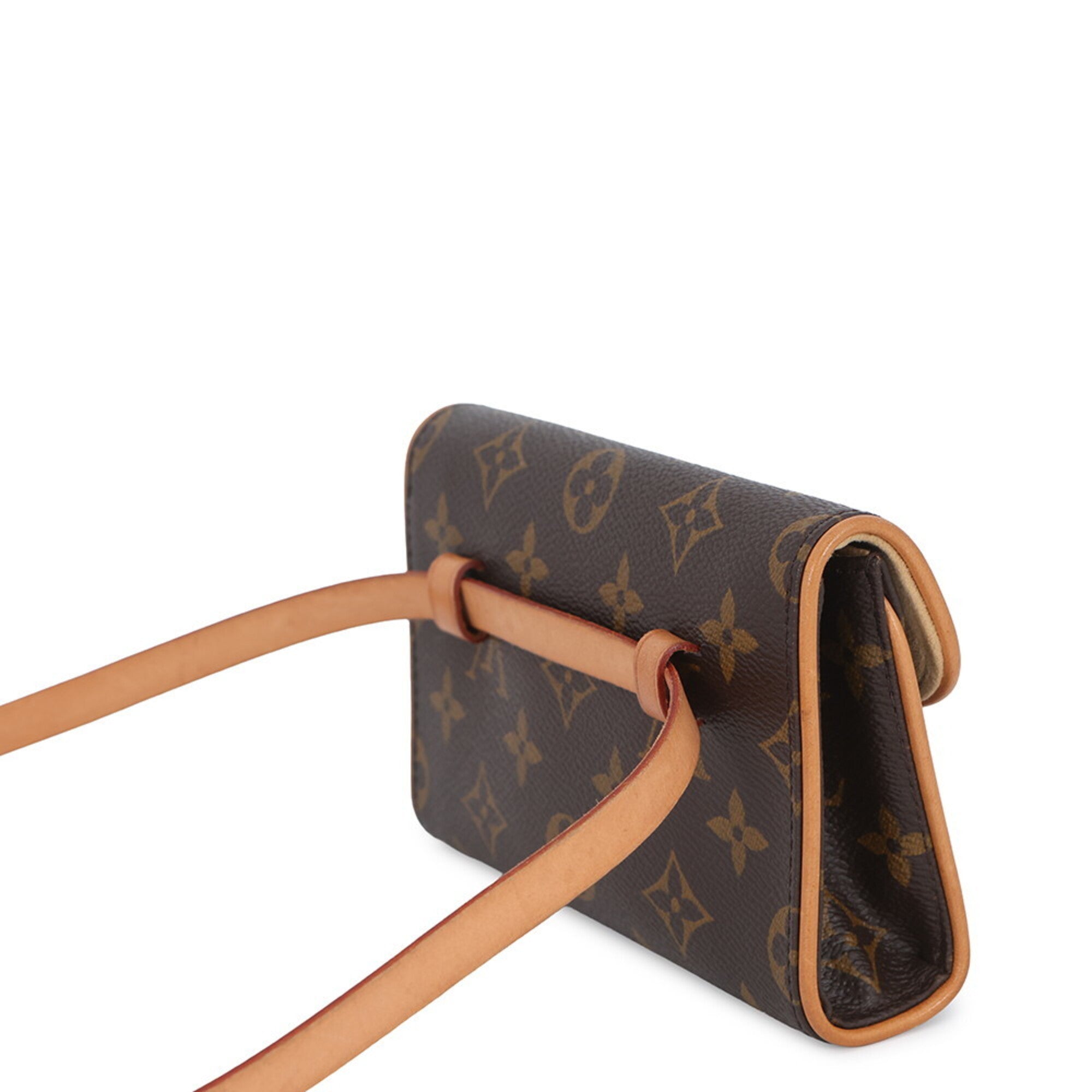Louis Vuitton Monogram Beige Monogram Fanny Pack Pochette Pouch (Pre-Owned)