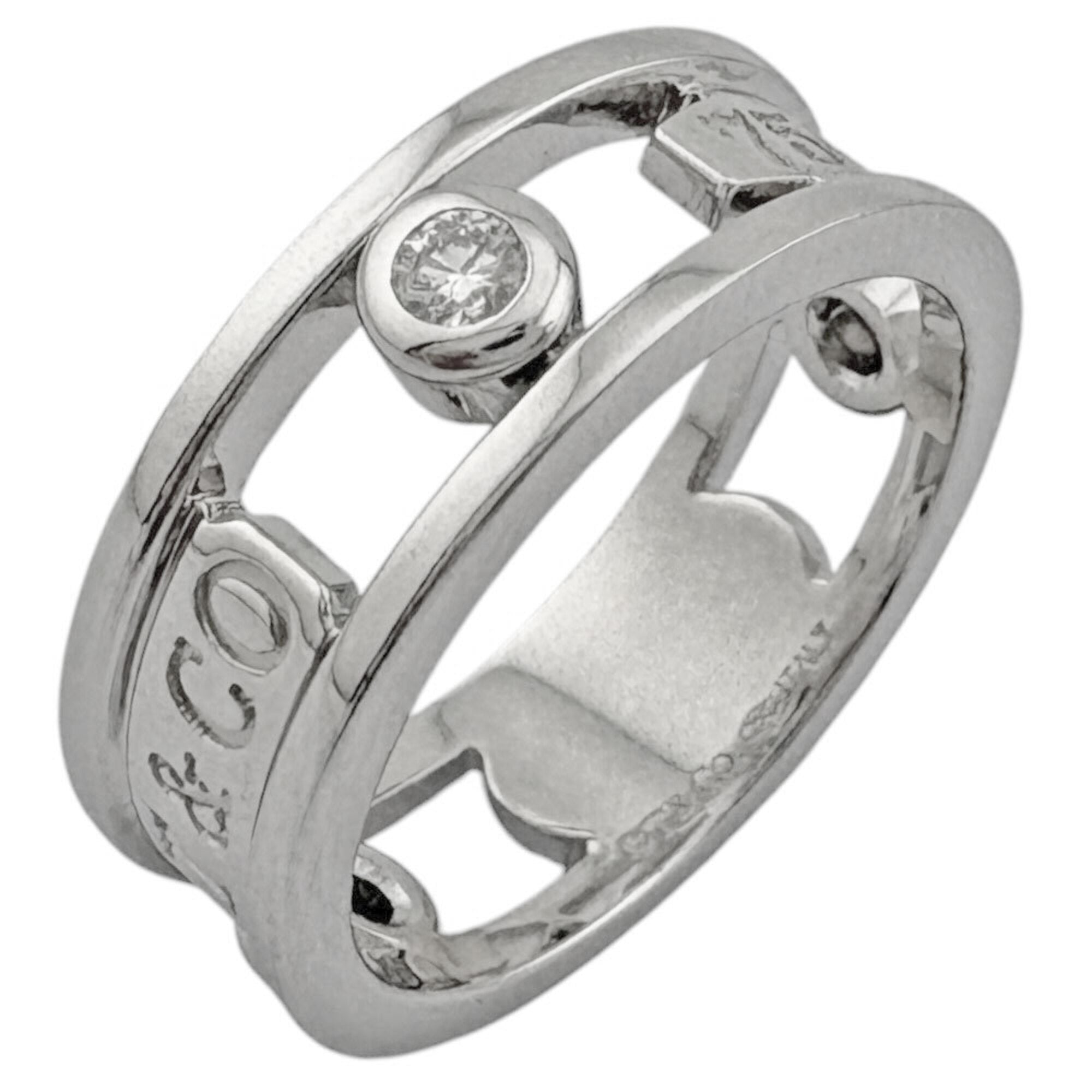 Tiffany Silver White Gold (18K) Band Ring (Pre-Owned)