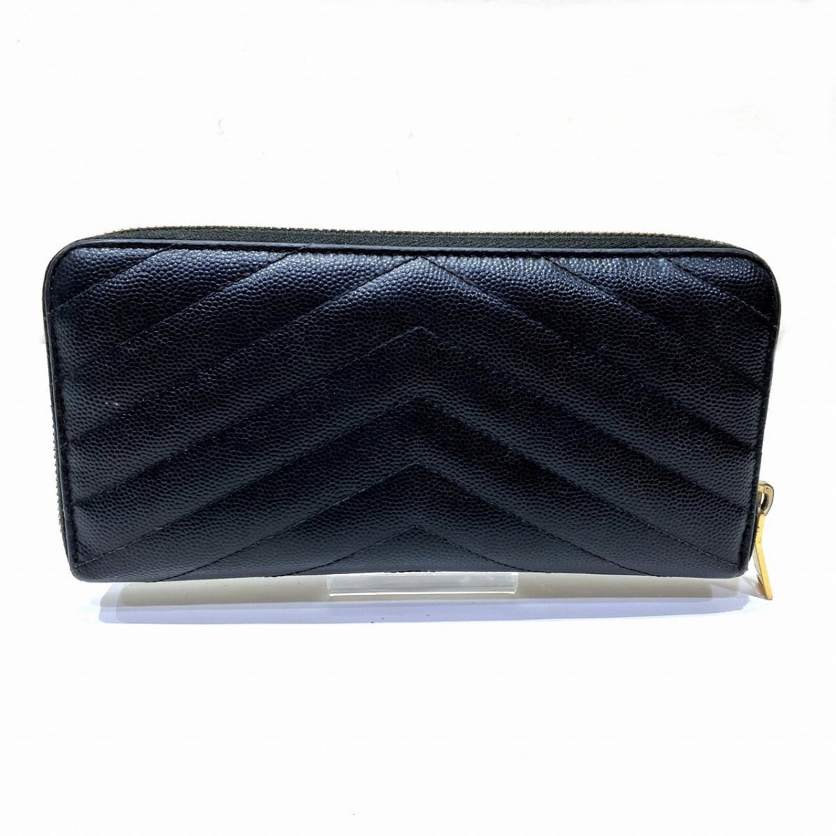 Yves Saint Laurent Black Leather Coin Purse/Coin Case (Pre-Owned)