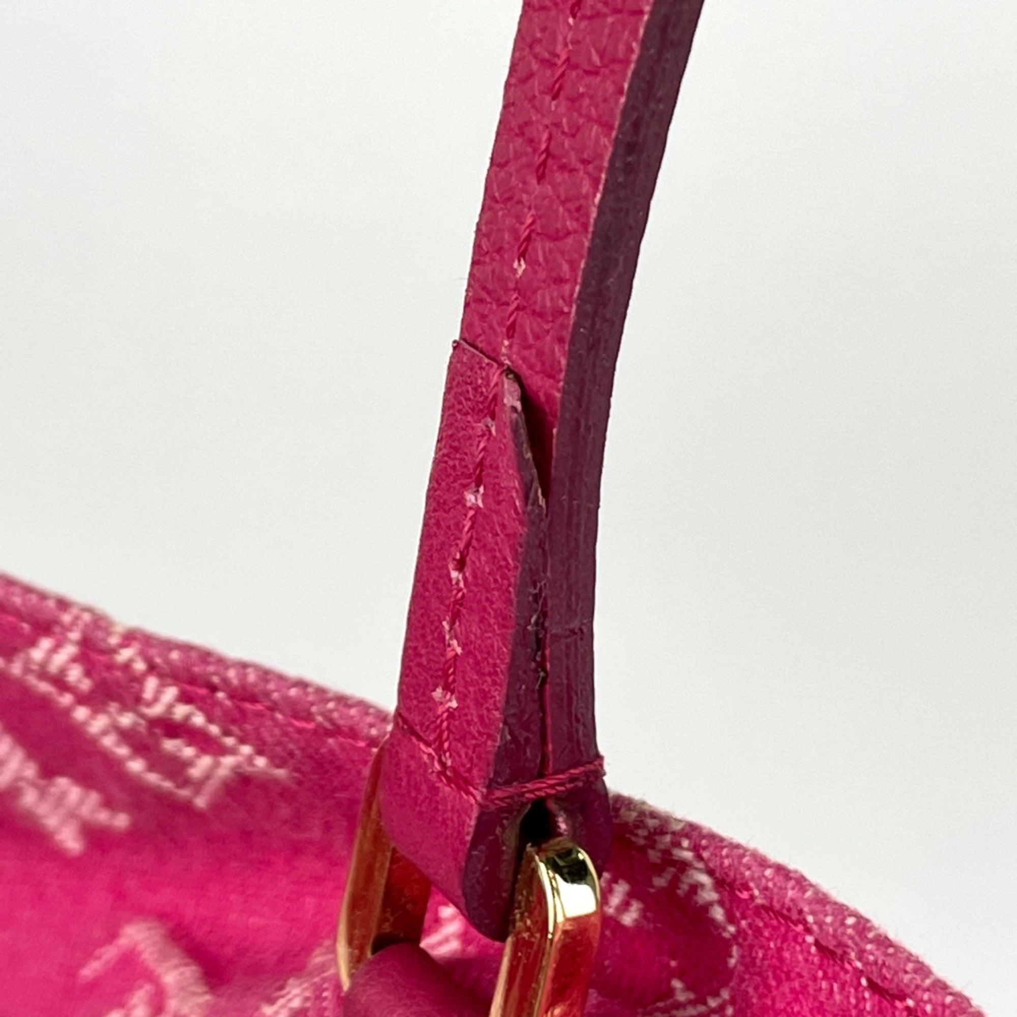 Louis Vuitton Monogram Pink Monogram Denim Handbag Shoulder Bag (Pre-Owned)