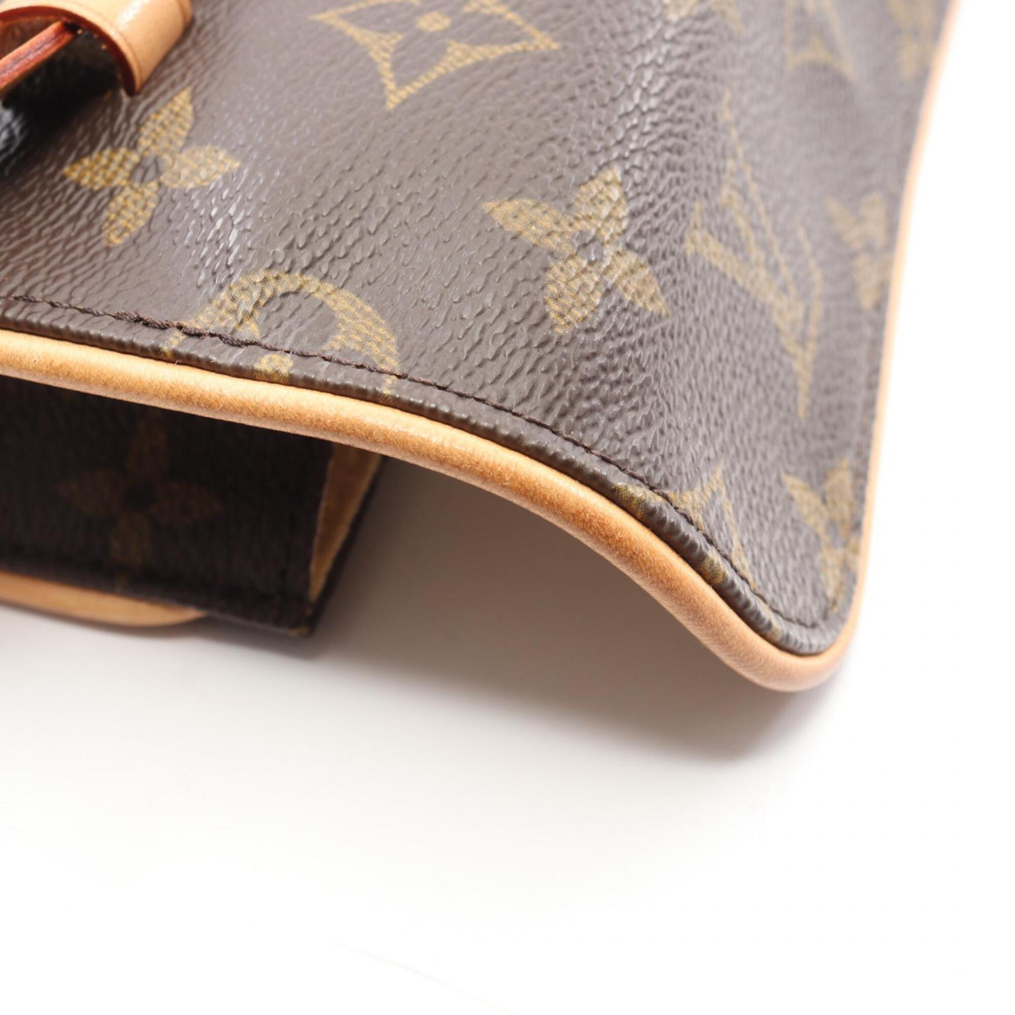 Louis Vuitton Brown Pvc Leather Fanny Pack Handbag (Pre-Owned)