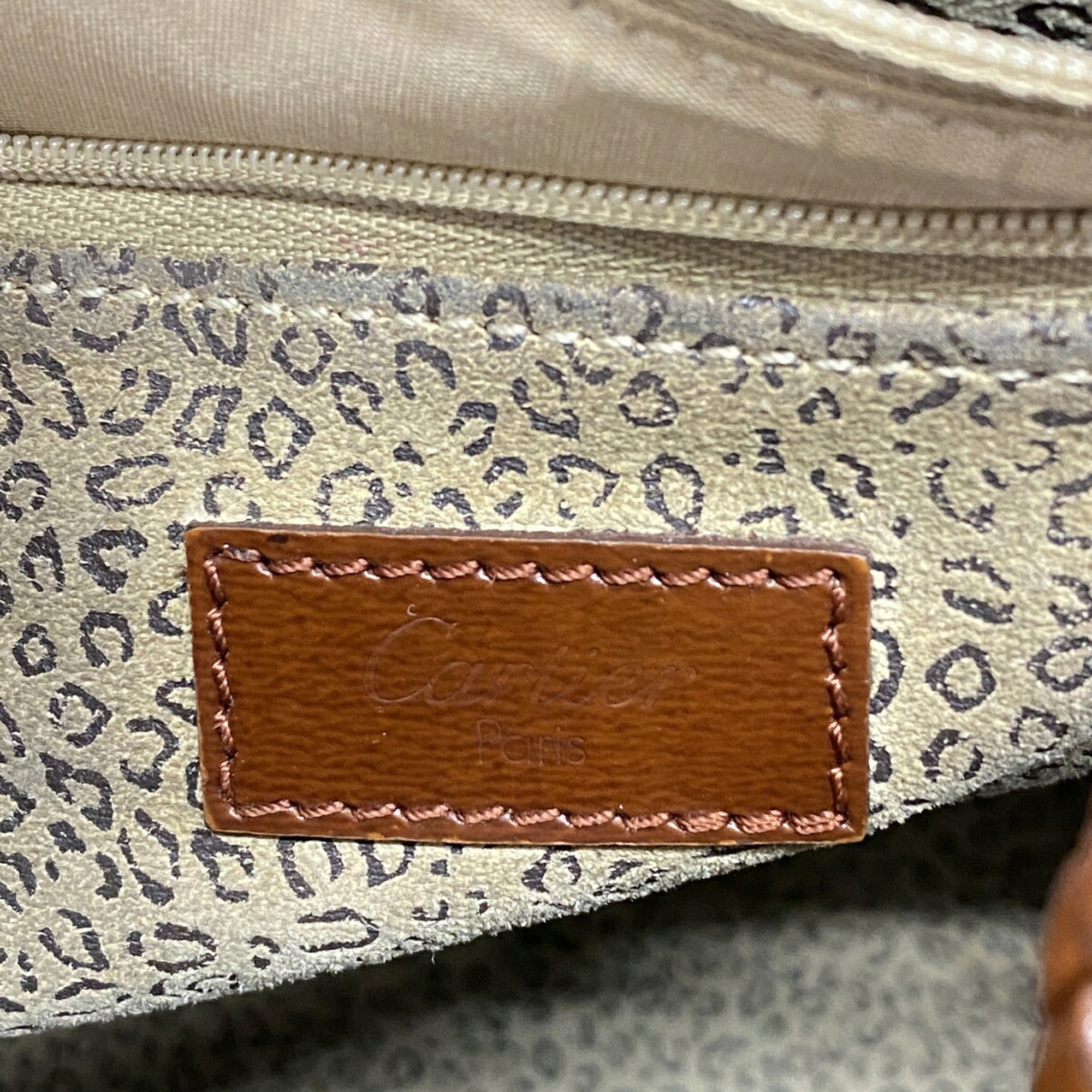 Cartier Brown Leather Tote Bag (Pre-Owned)