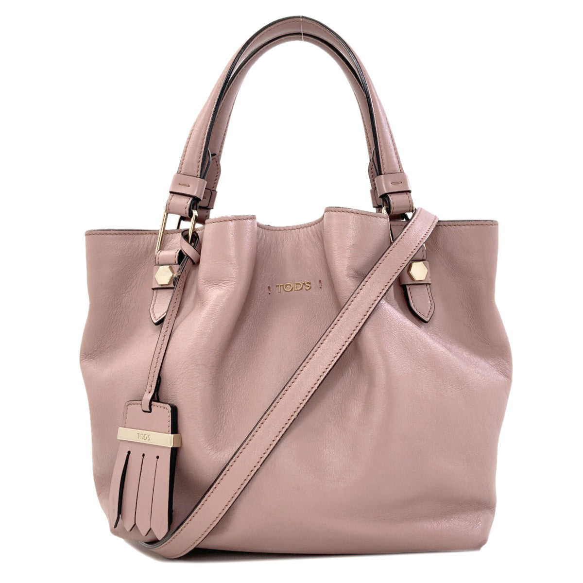 Tod's Pink Leather Handbag (Pre-Owned)