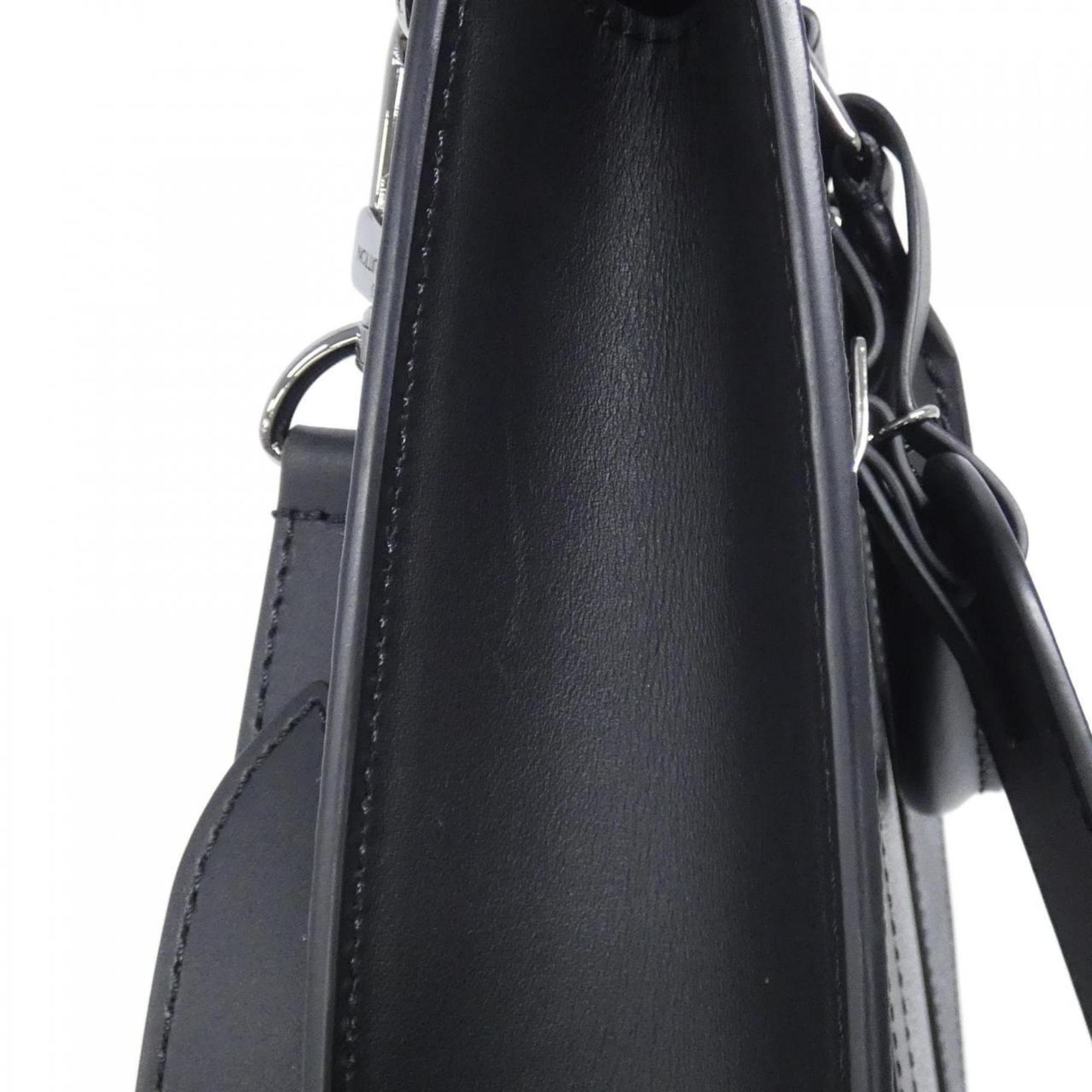 Louis Vuitton Black Coated Canvas Handbag (Pre-Owned)