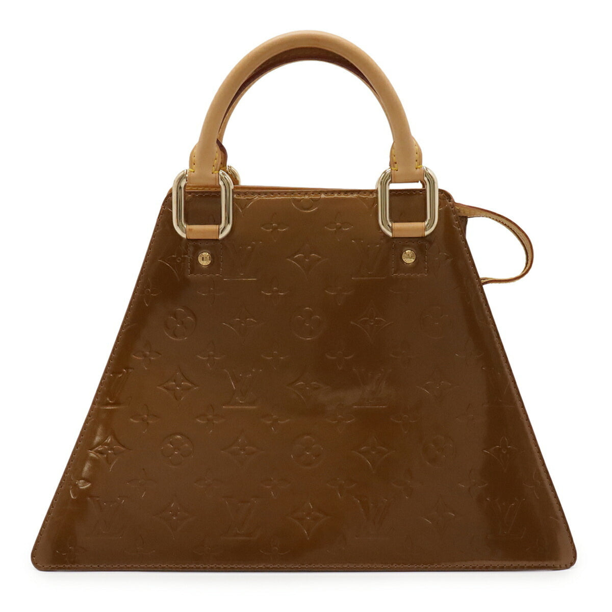 Louis Vuitton Bronze Leather Handbag (Pre-Owned)