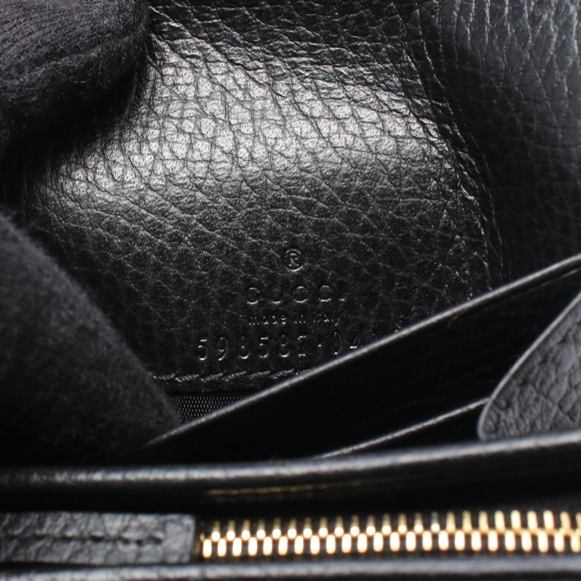 Gucci Black Leather Wallet (Bi-Fold) (Pre-Owned)