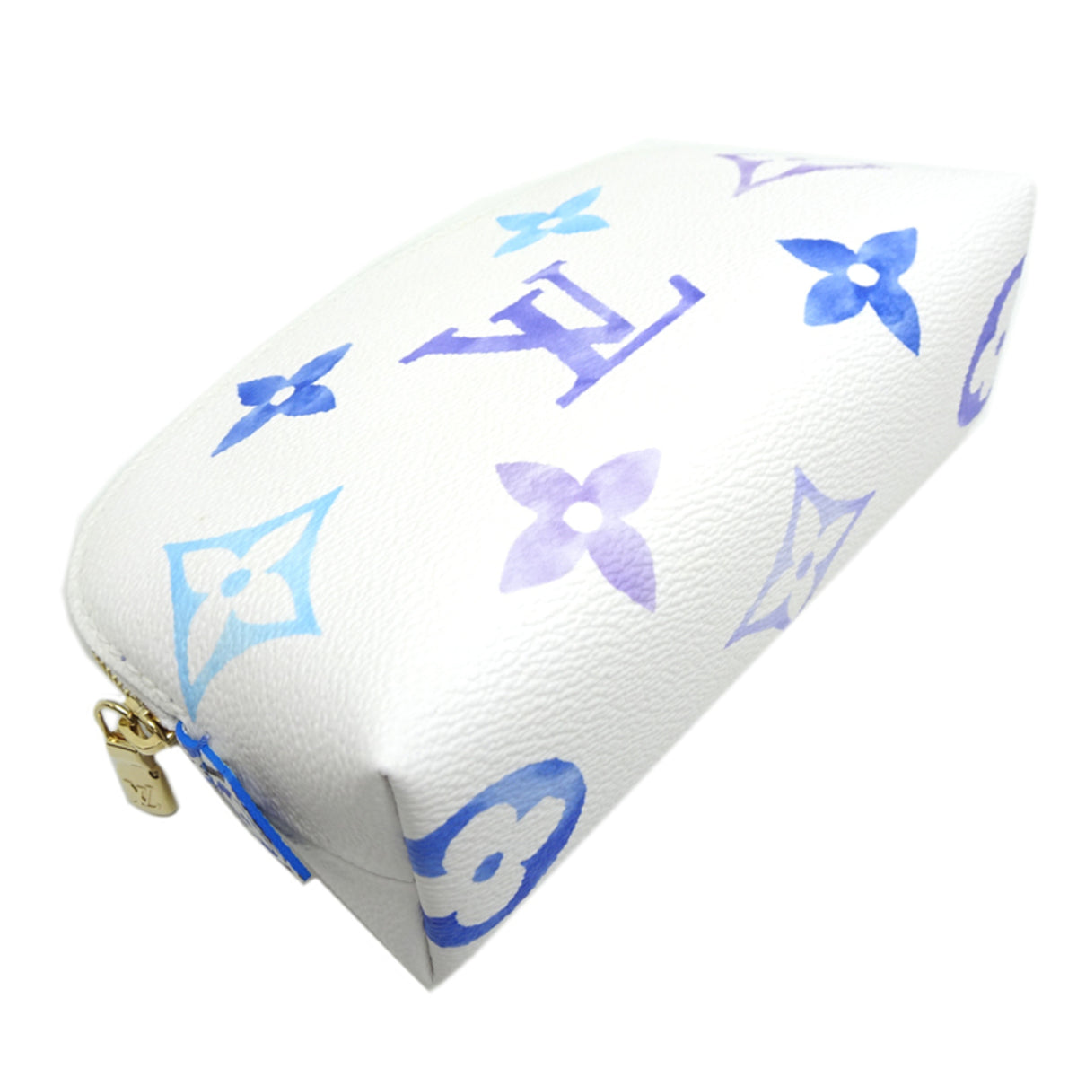 Louis Vuitton Blue White Pochette Pouch (Pre-Owned)