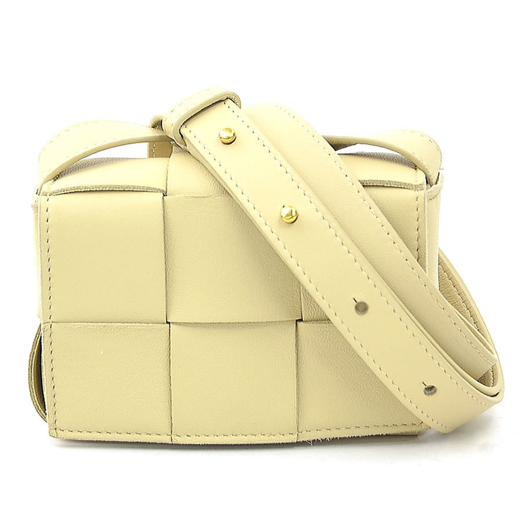 Bottega Veneta Beige Leather Shoulder Bag (Pre-Owned)