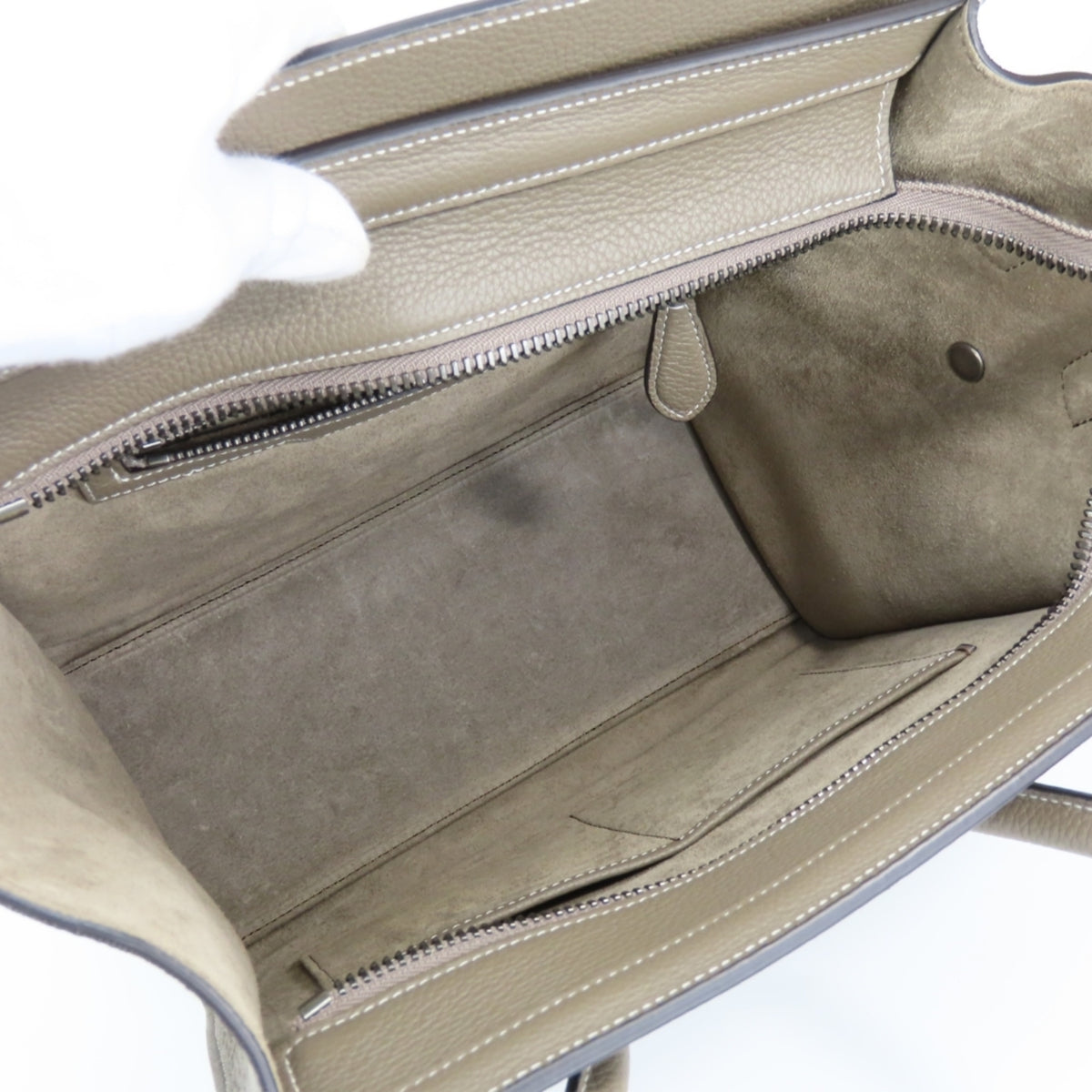 Celine Grayish Leather Tote Bag (Pre-Owned)