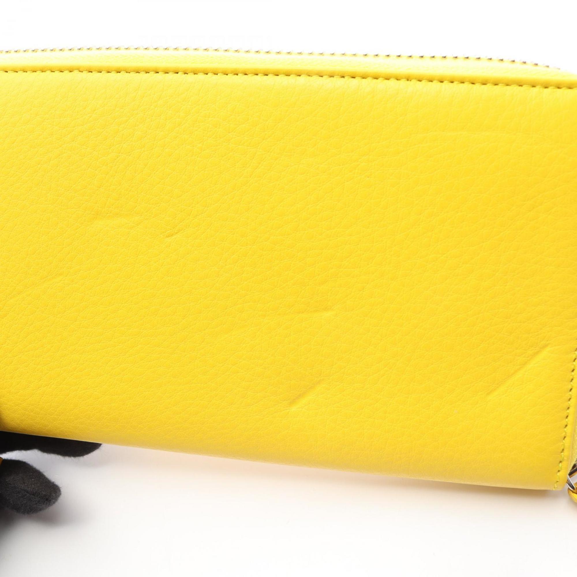 Balenciaga Yellow Leather Long Wallet (Bi-Fold) (Pre-Owned)