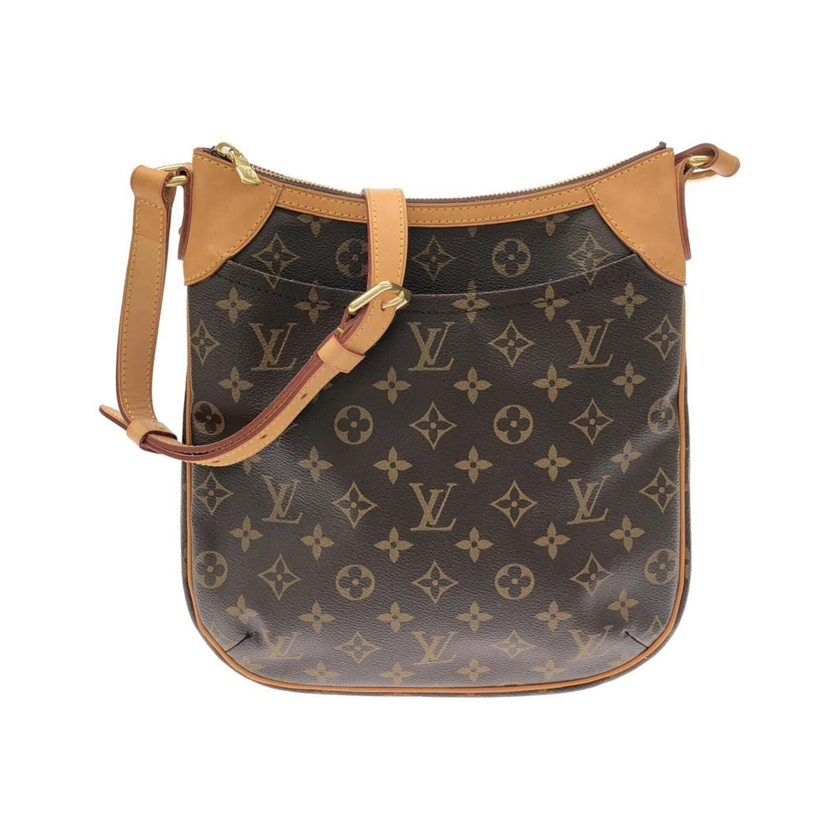 Louis Vuitton Marron Coated Canvas Shoulder Bag (Pre-Owned)
