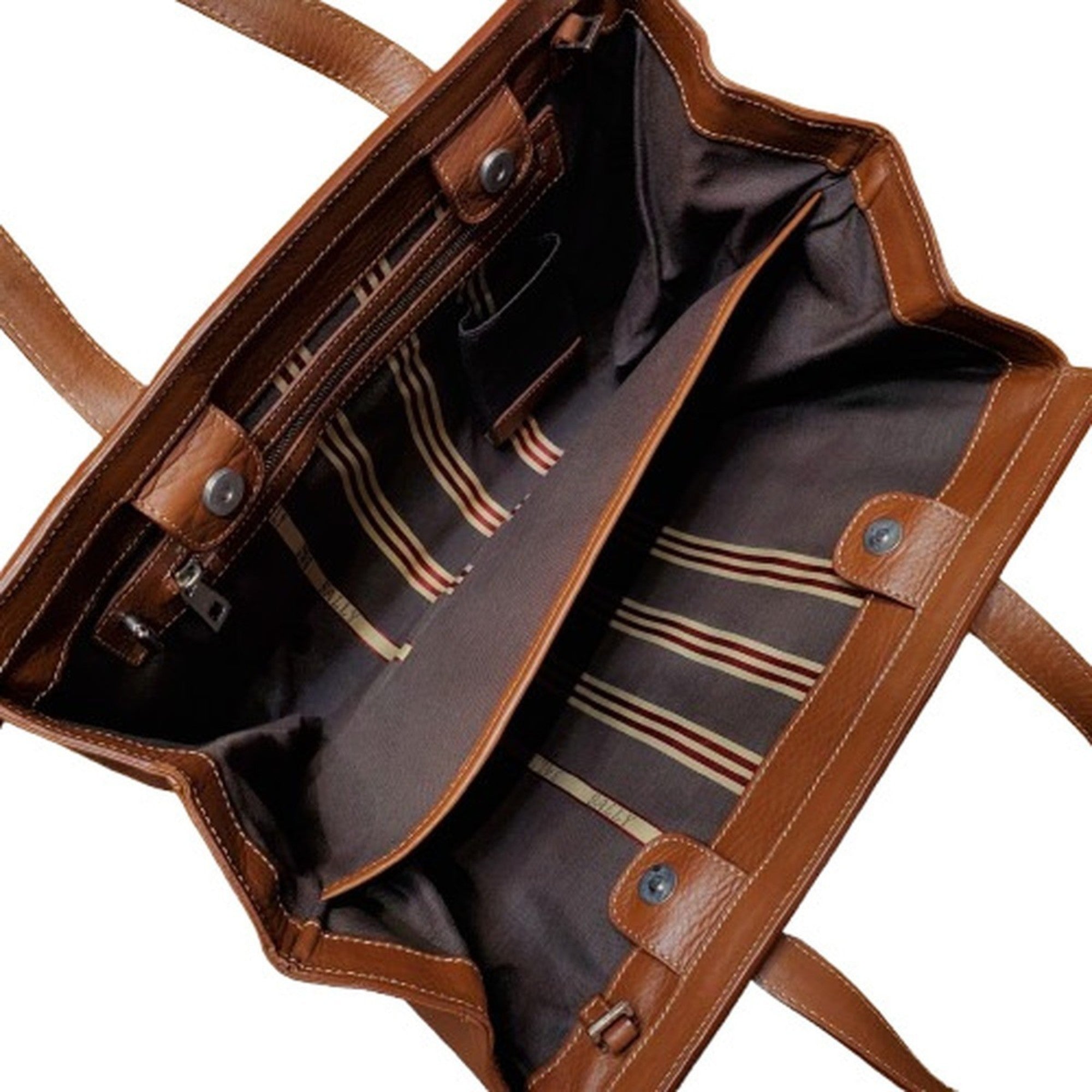 Bally Brown Leather Handbag Shoulder Bag (Pre-Owned)