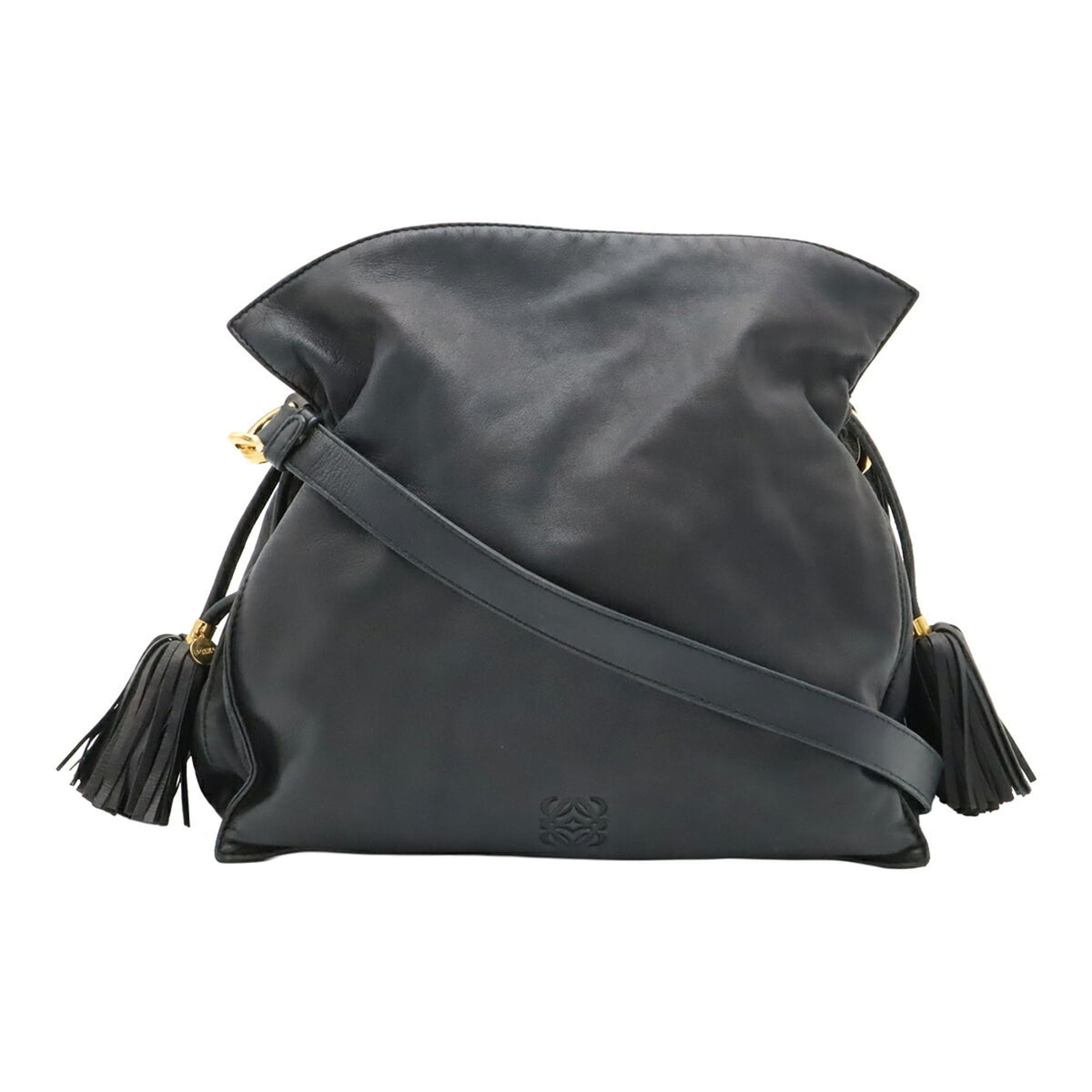 Loewe Black Leather Pochette Shoulder Bag (Pre-Owned)