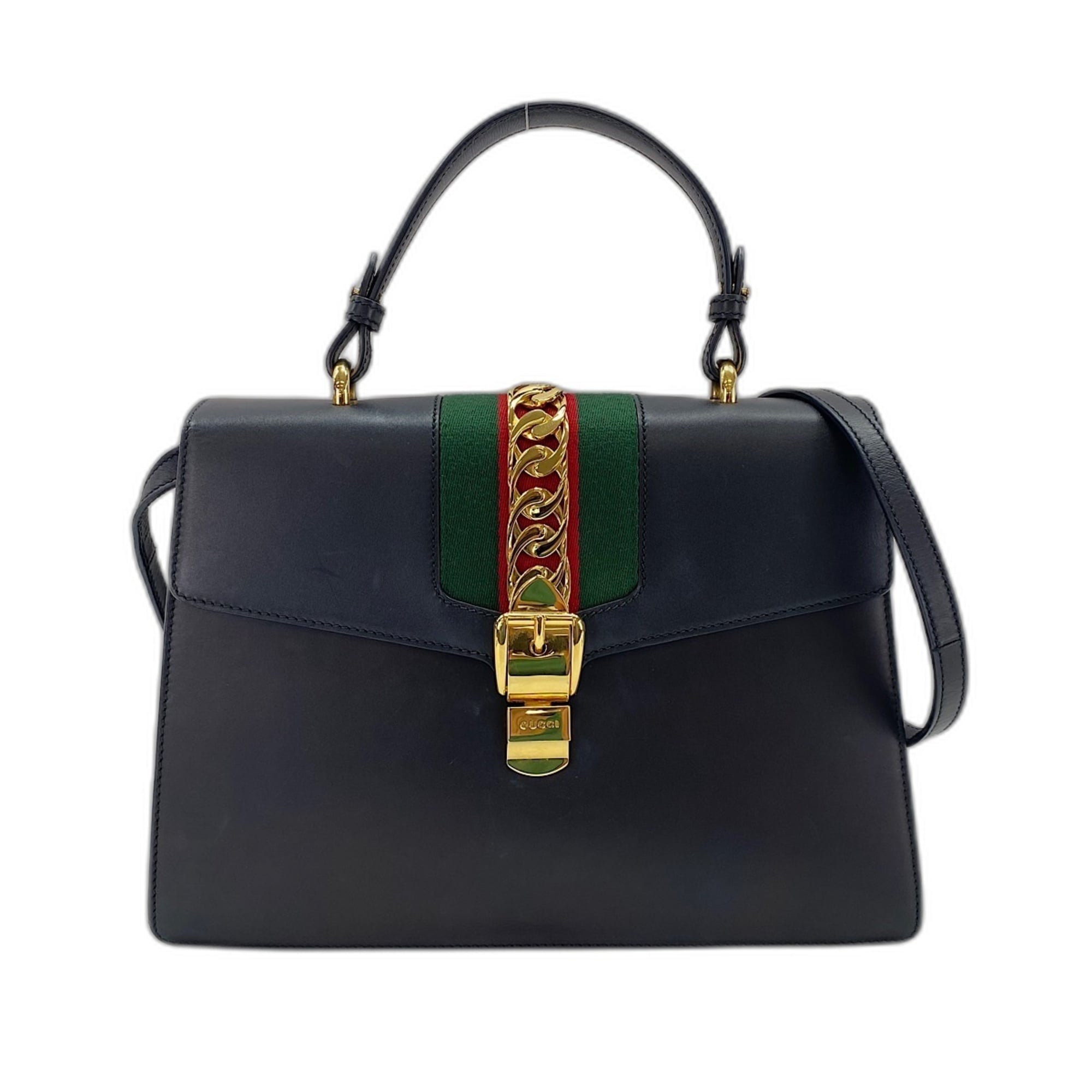 Gucci Navy Handbag (Pre-Owned)