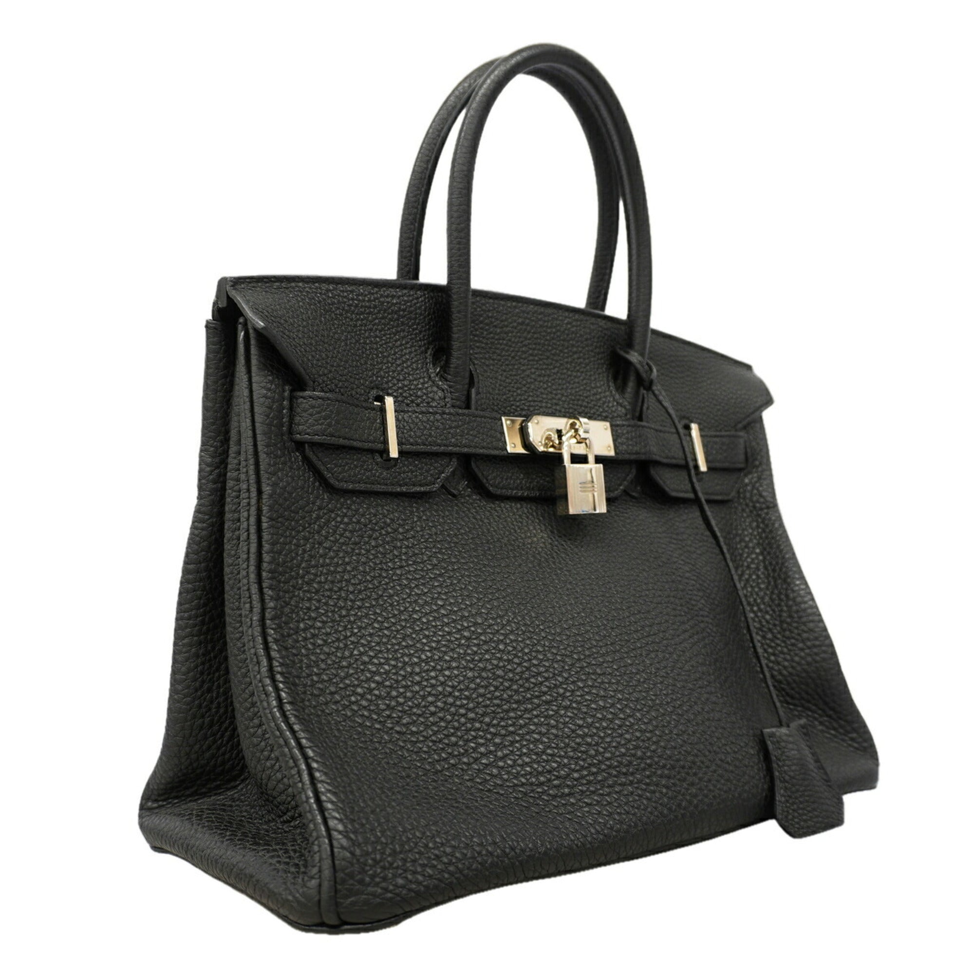 Hermes Black Togo Leather Handbag (Pre-Owned)