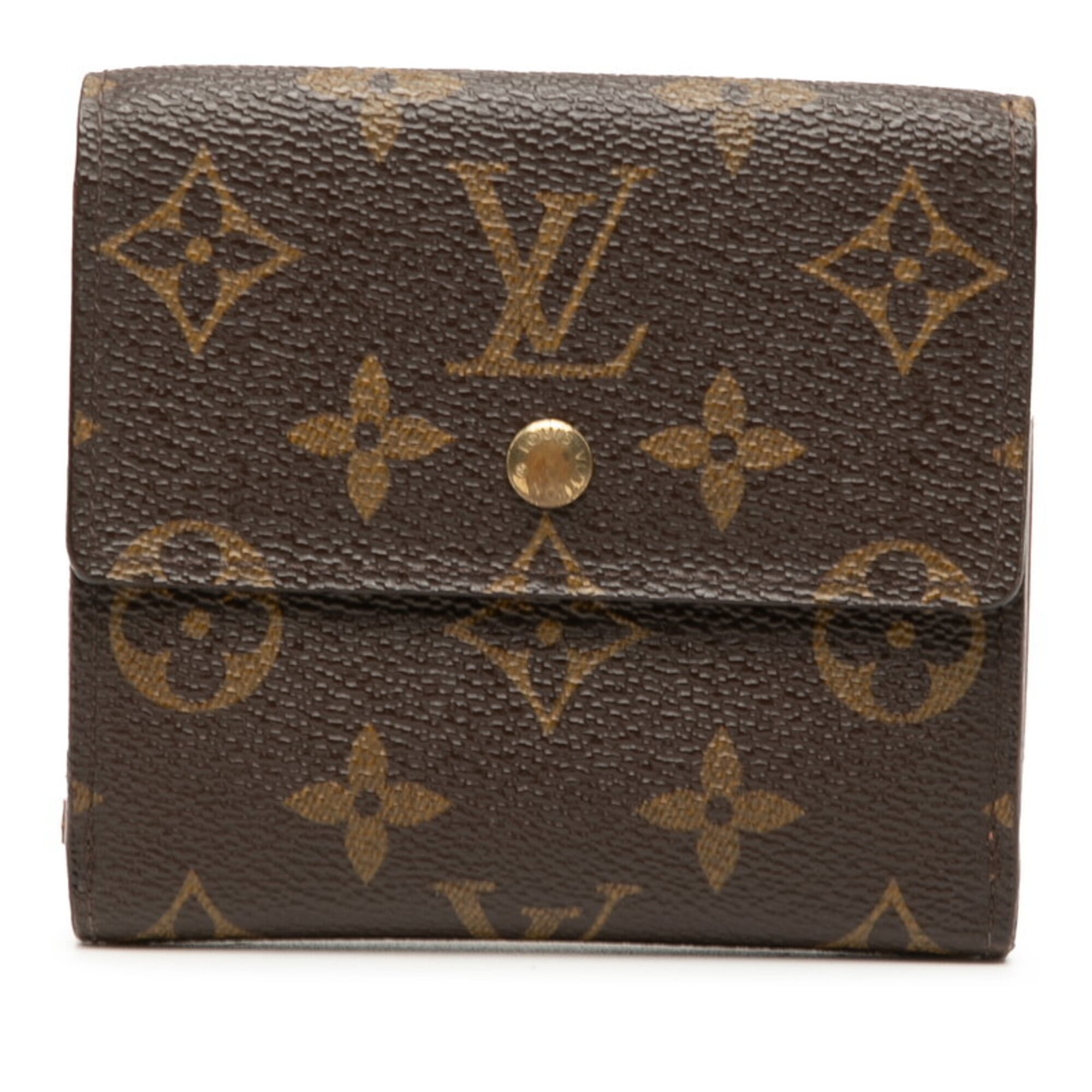 Louis Vuitton Brown Monogram Pvc Leather Wallet (Tri-Fold) (Pre-Owned)